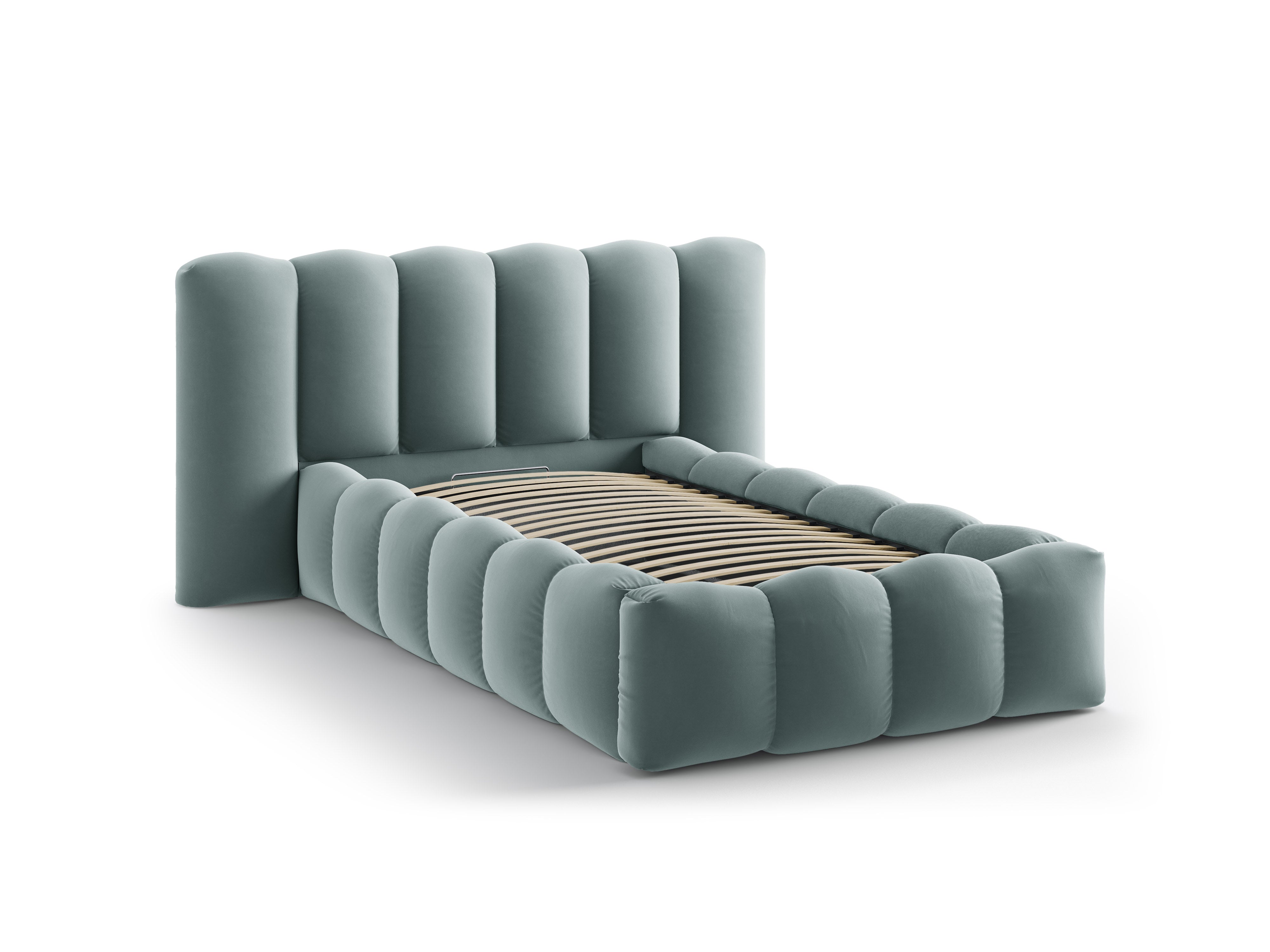 Lupine bett 90x200cm, Material: Samt