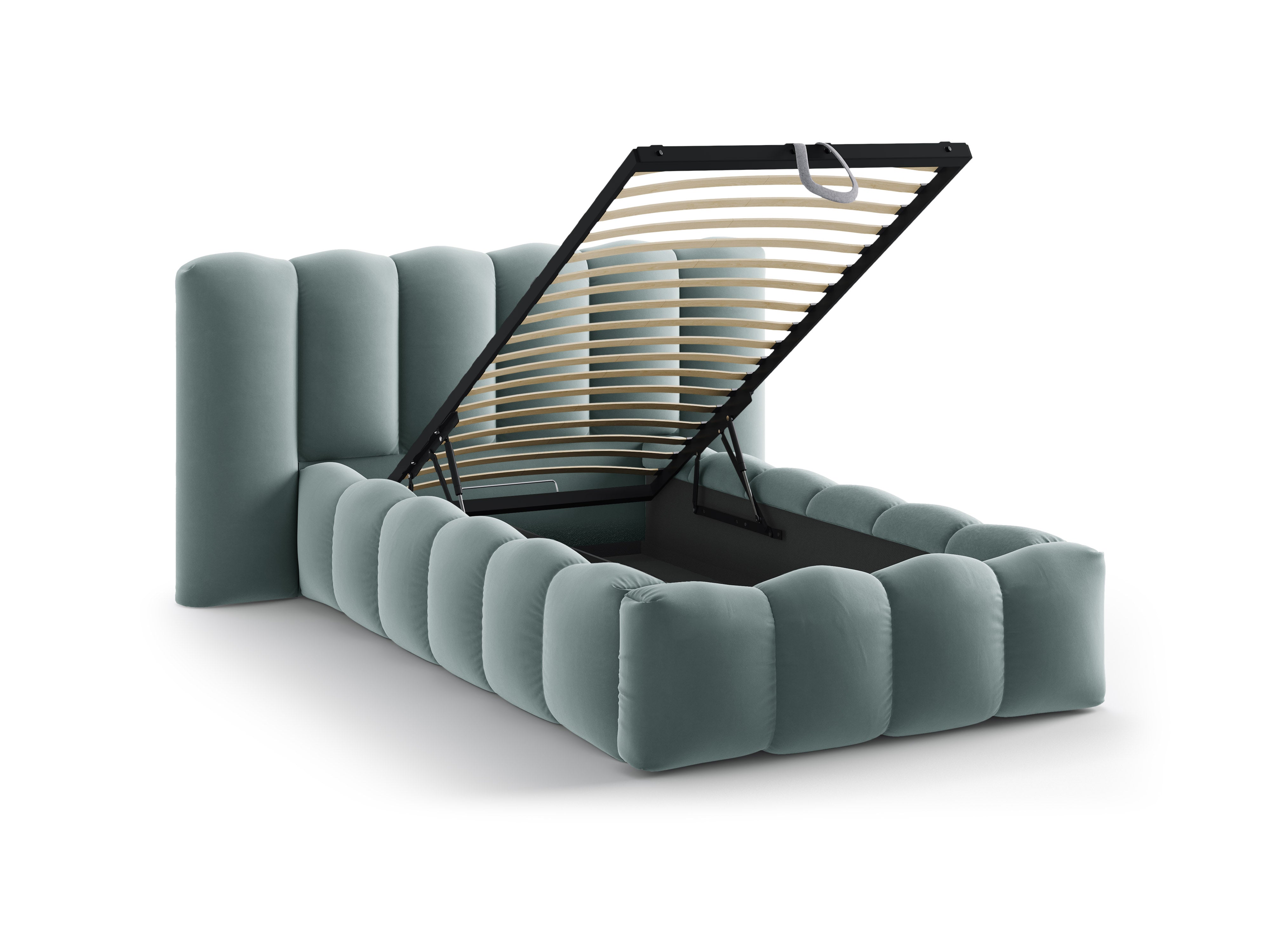 Lupine bett 90x200cm, Material: Samt