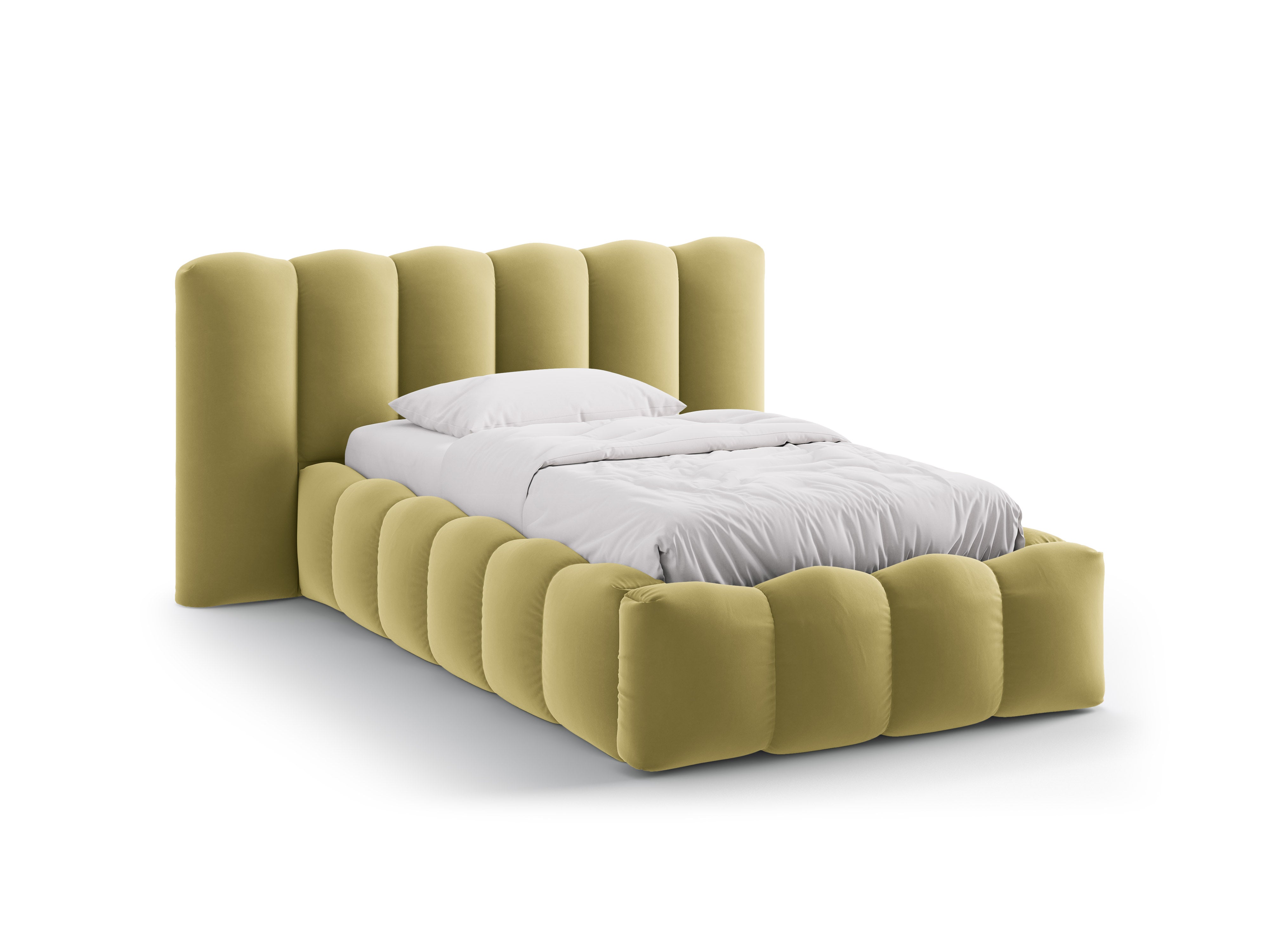 Lupine bett 90x200cm, Material: Samt