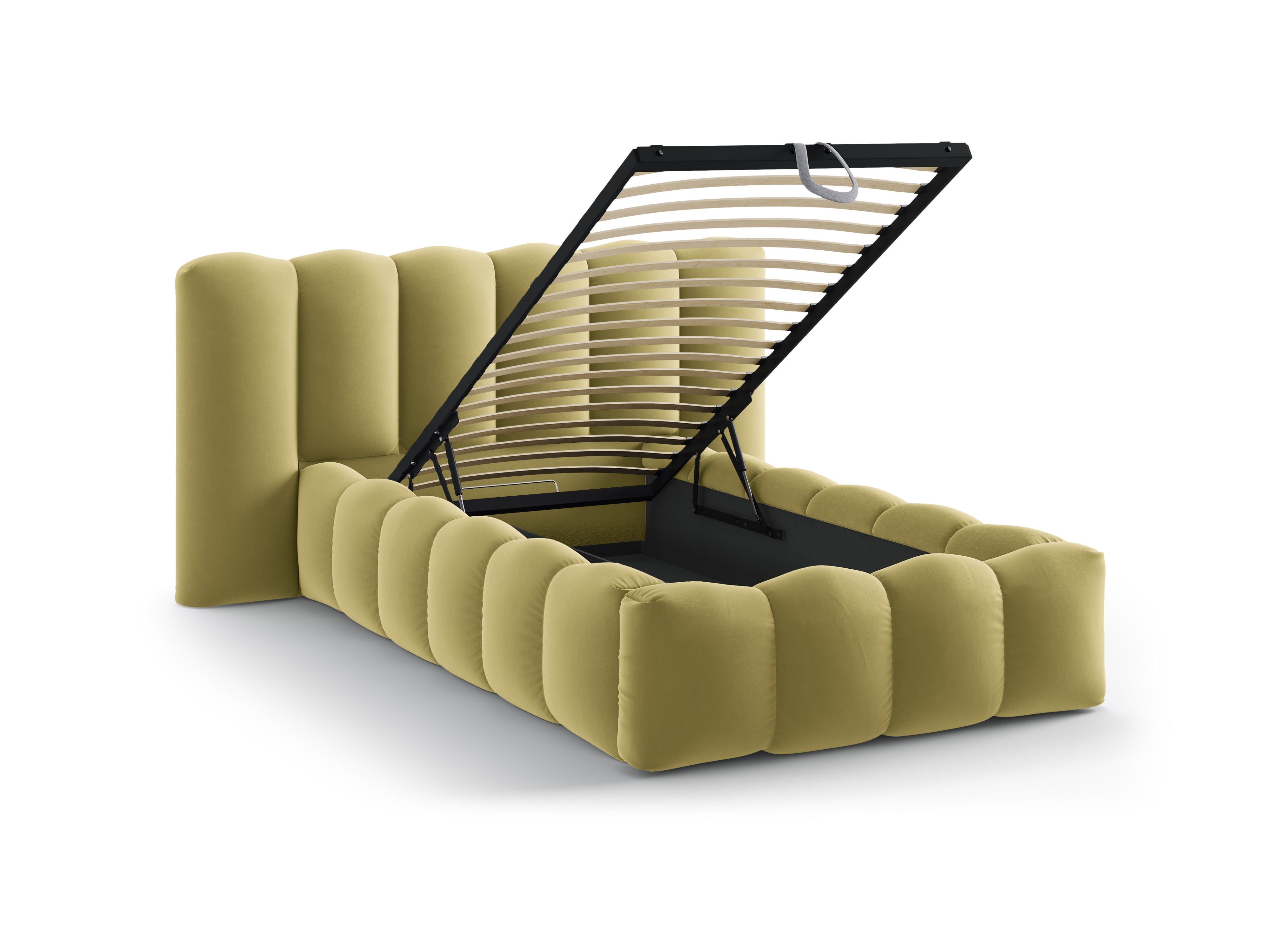 Lupine bett 90x200cm, Material: Samt