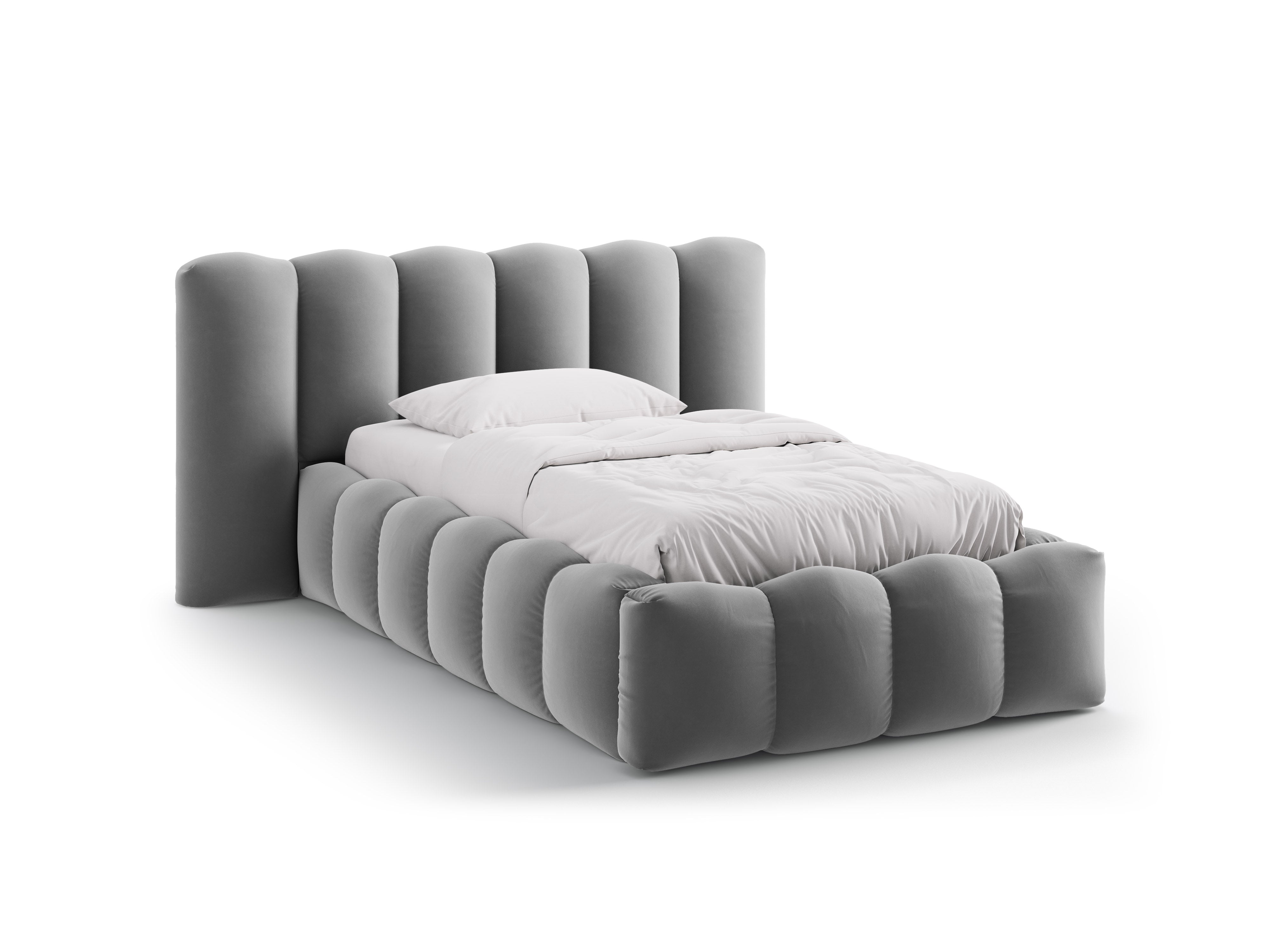 Lupine bett 90x200cm, Material: Samt