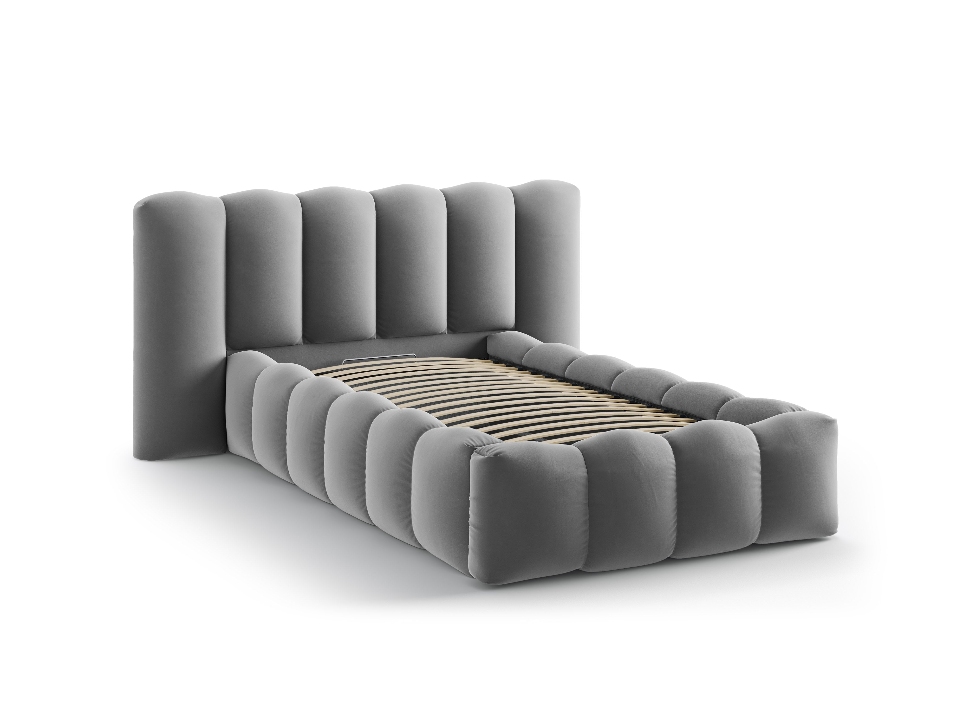 Lupine bett 90x200cm, Material: Samt