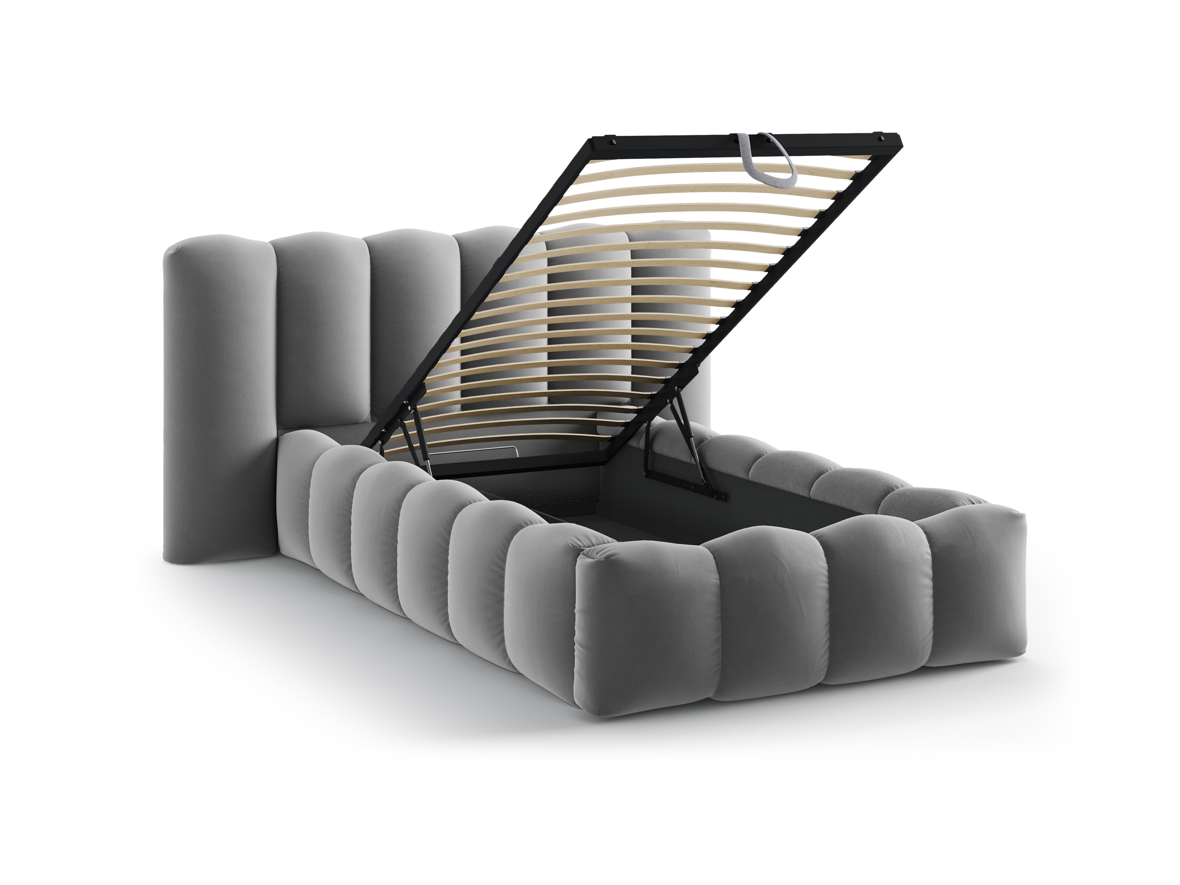 Lupine bett 90x200cm, Material: Samt