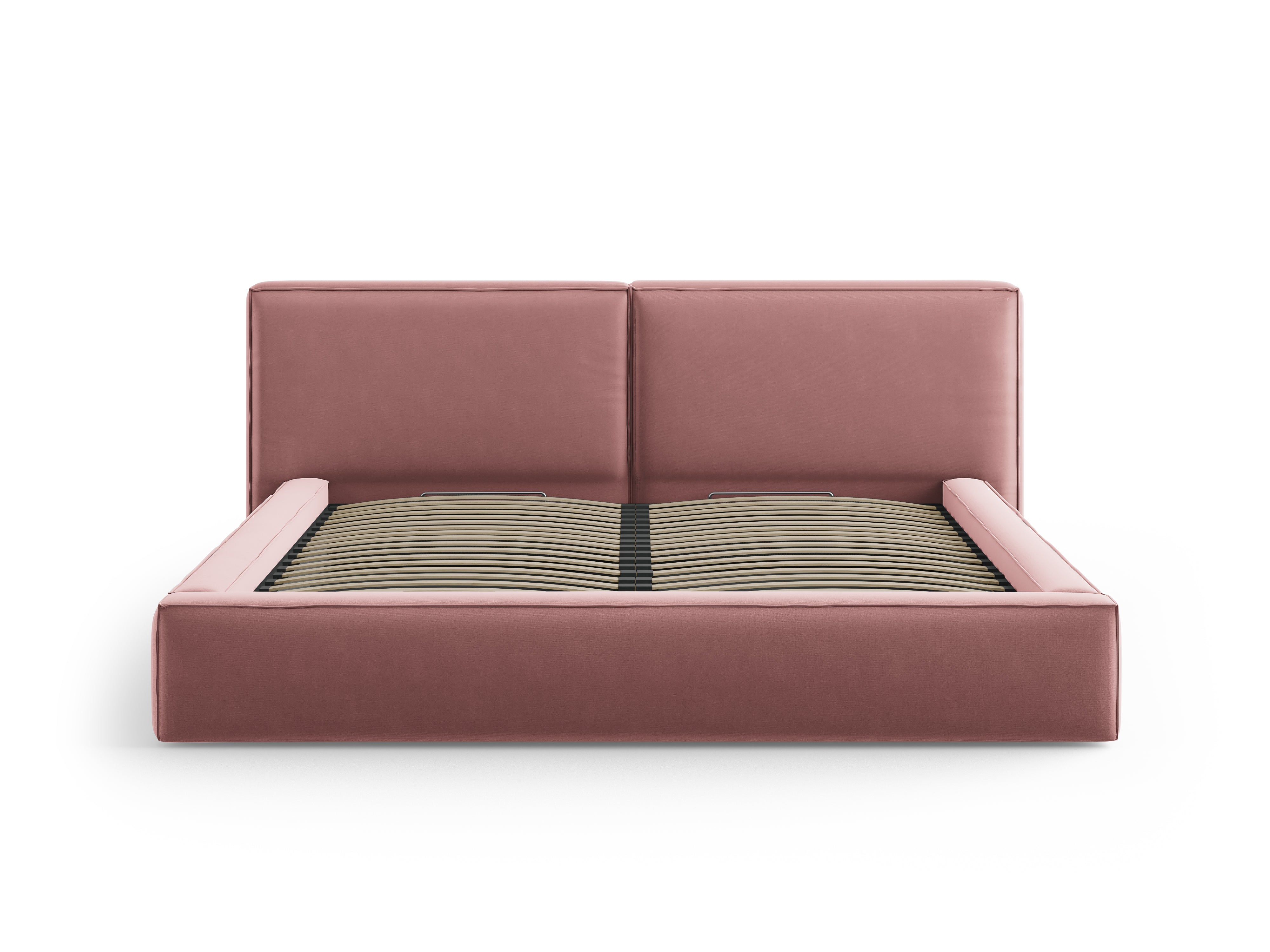 Jodie Bett mit Aufbewahrungsfach, Material: Samt