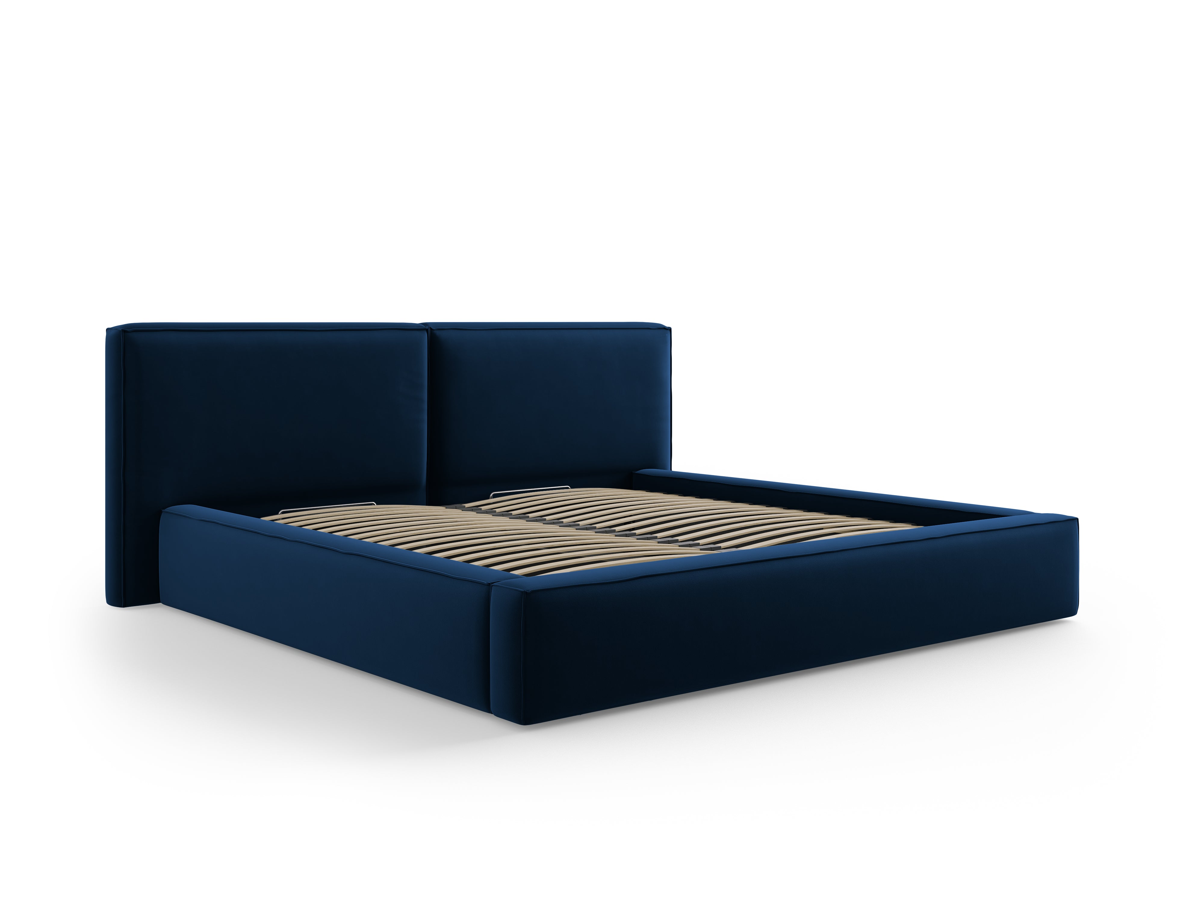 Jodie Bett mit Aufbewahrungsfach, Material: Samt