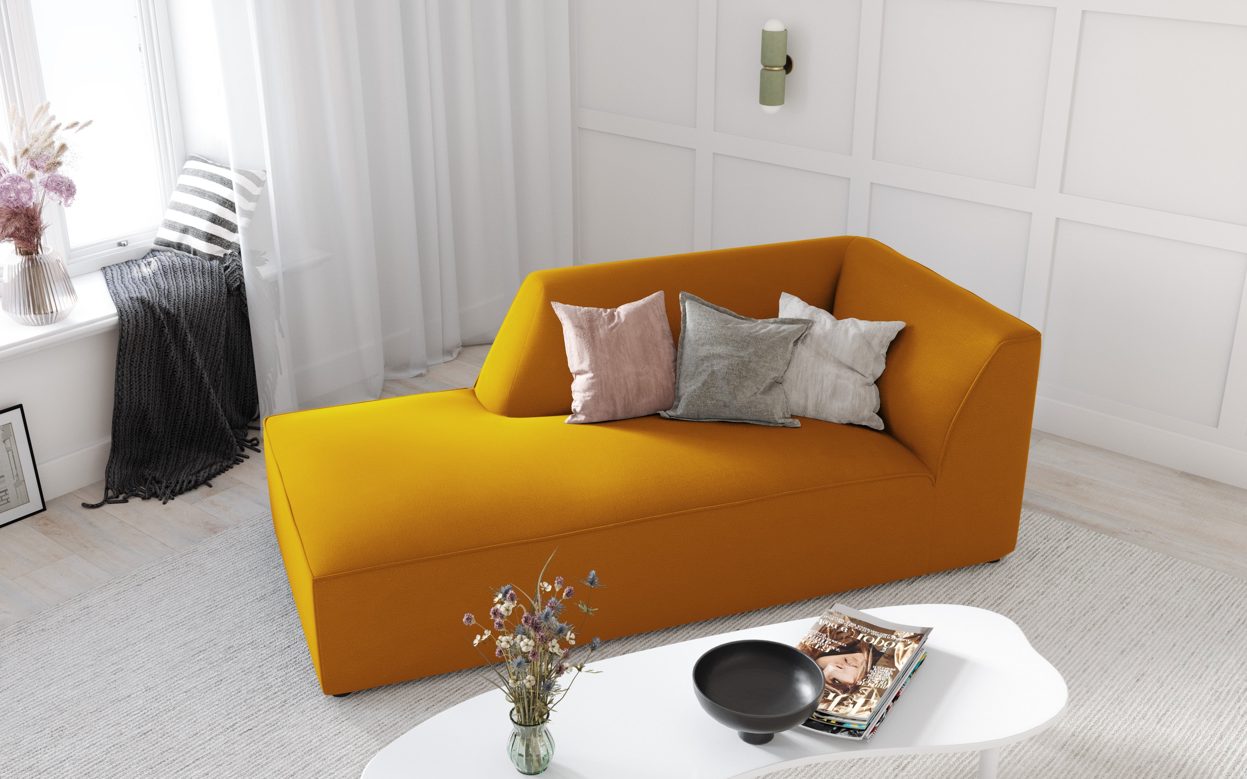 Damenbett Ruby, 181x93cm, Material: Samt