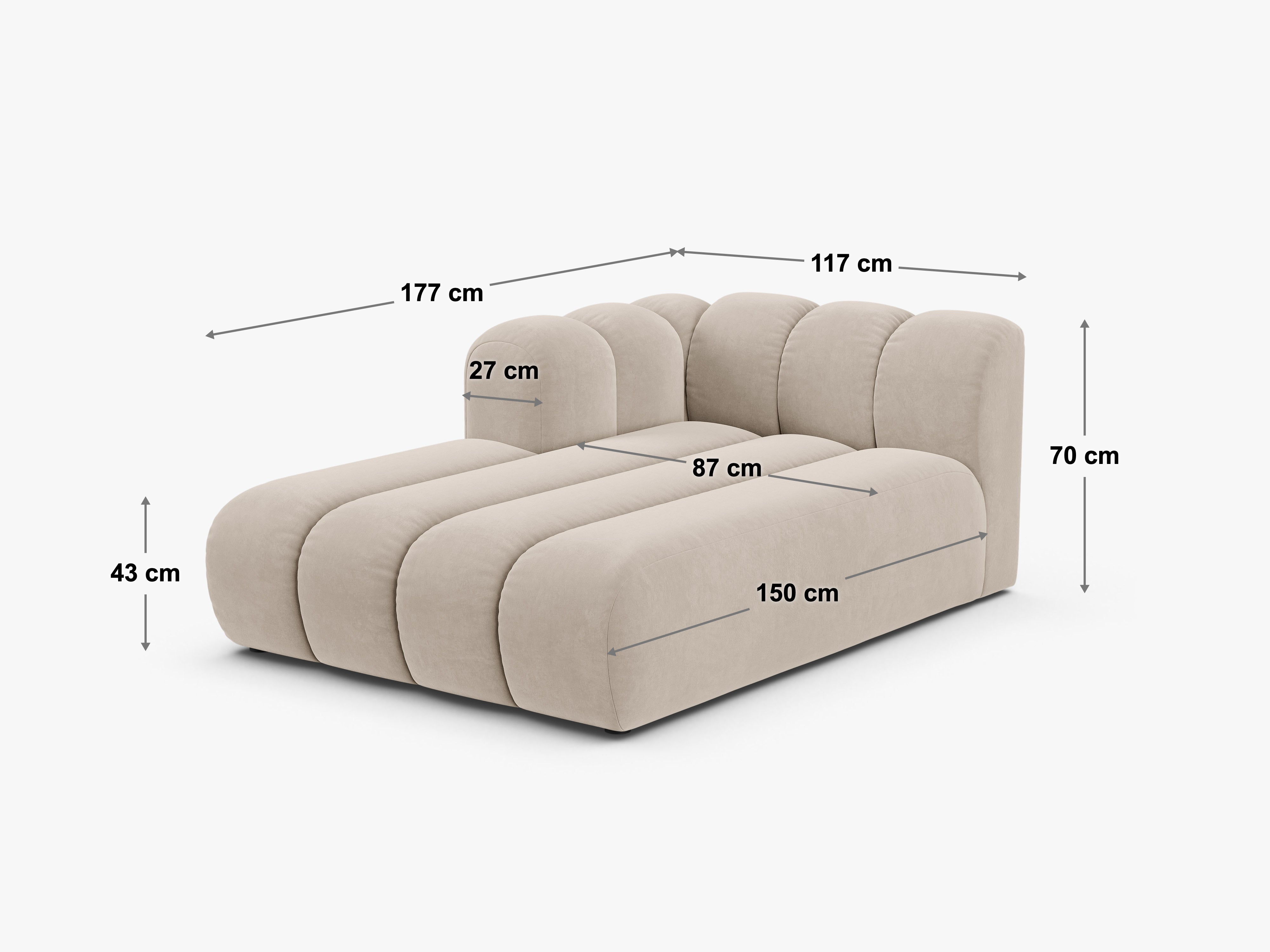 Lupine modul 117x177cm, Material: Chenille Eden