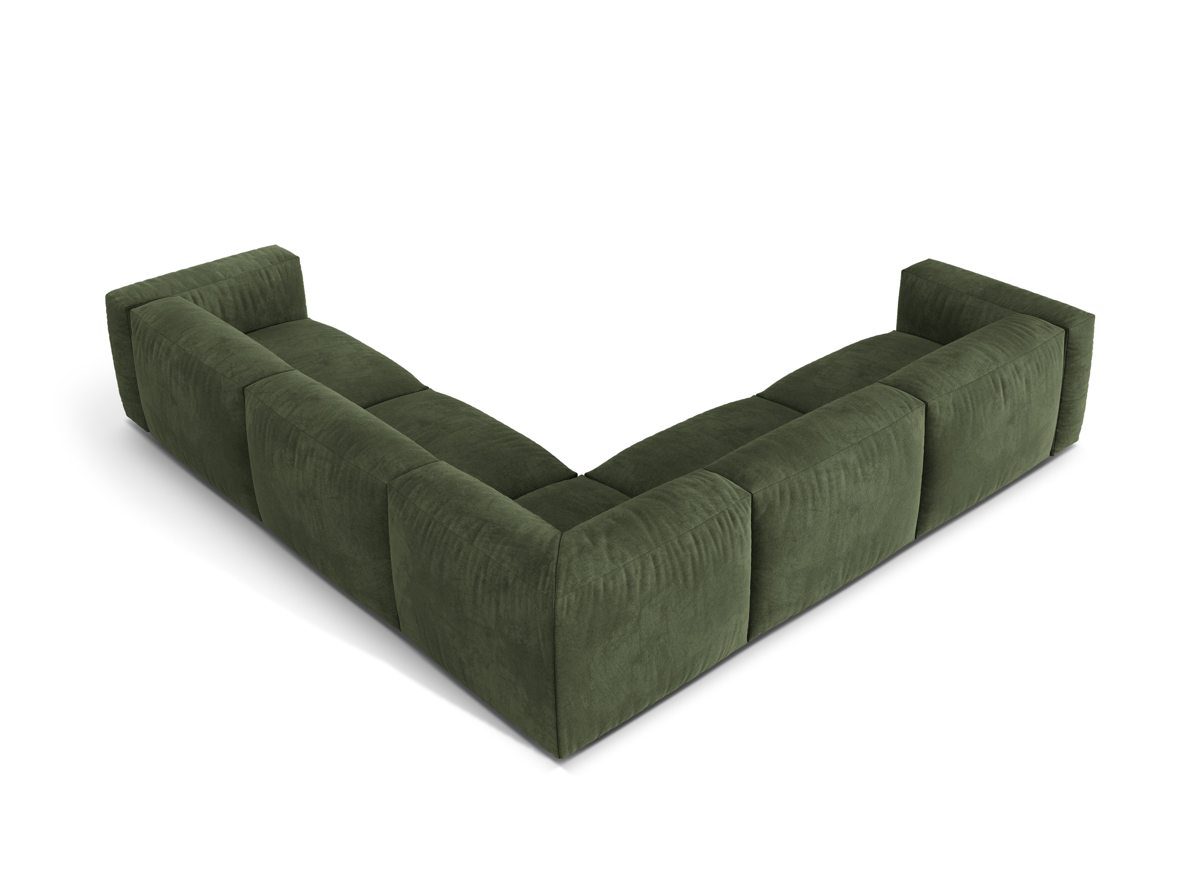 Eckgarnitur Martina, 312x312cm, Material: Samt