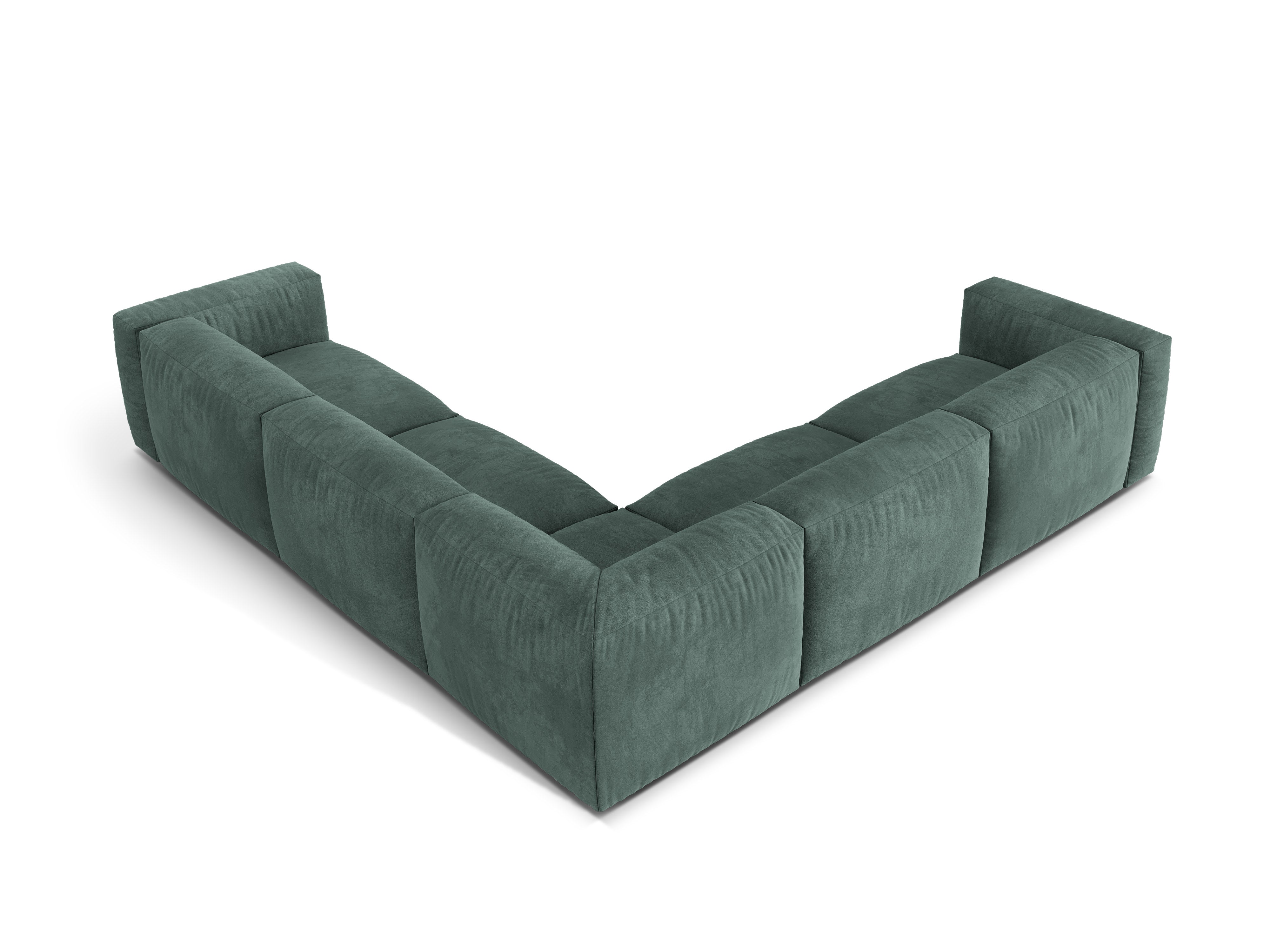 Eckgarnitur Martina, 312x312cm, Material: Samt