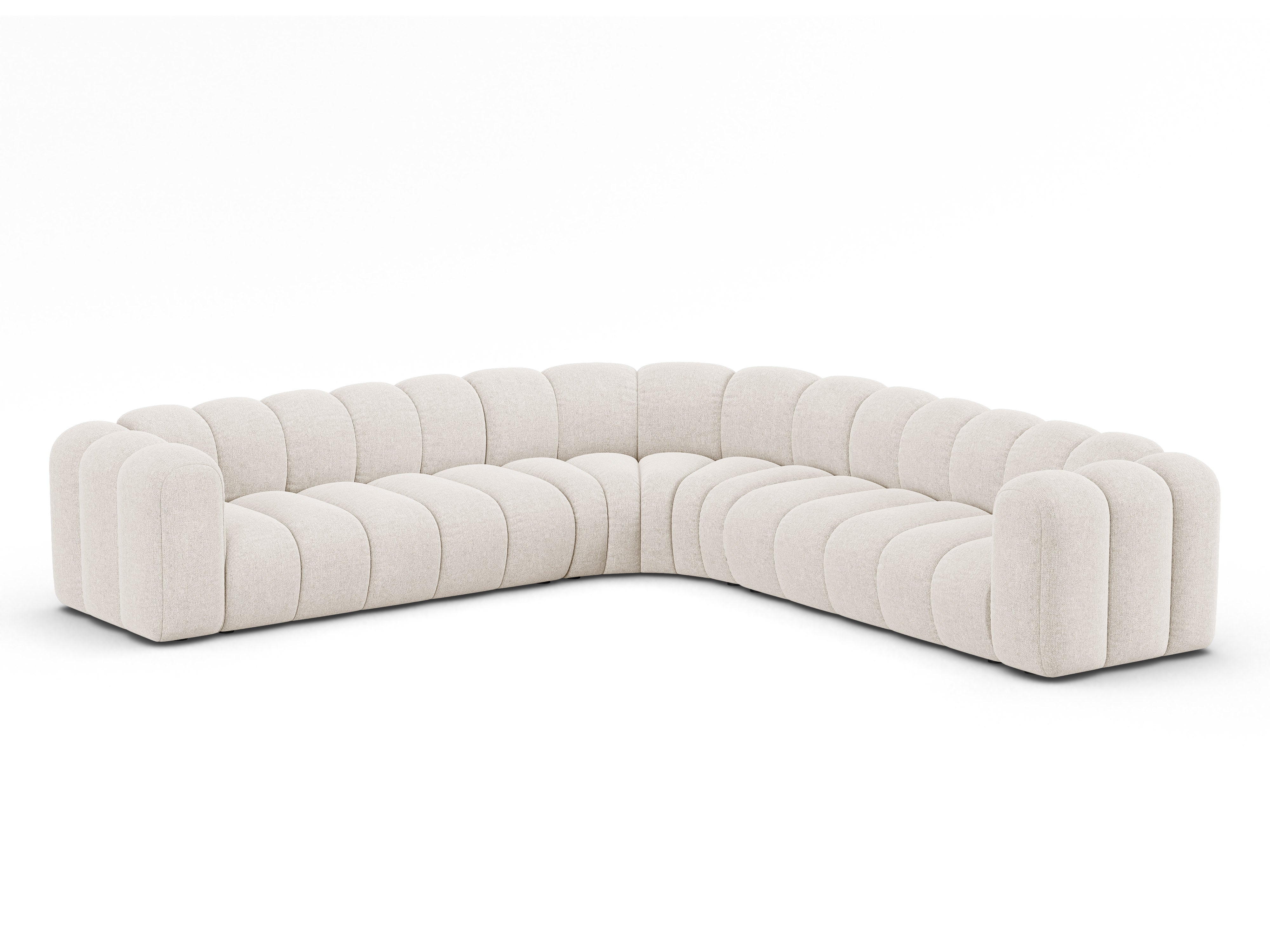 Ecksofa Lupine 309x309cm, Material: Chenille Eden