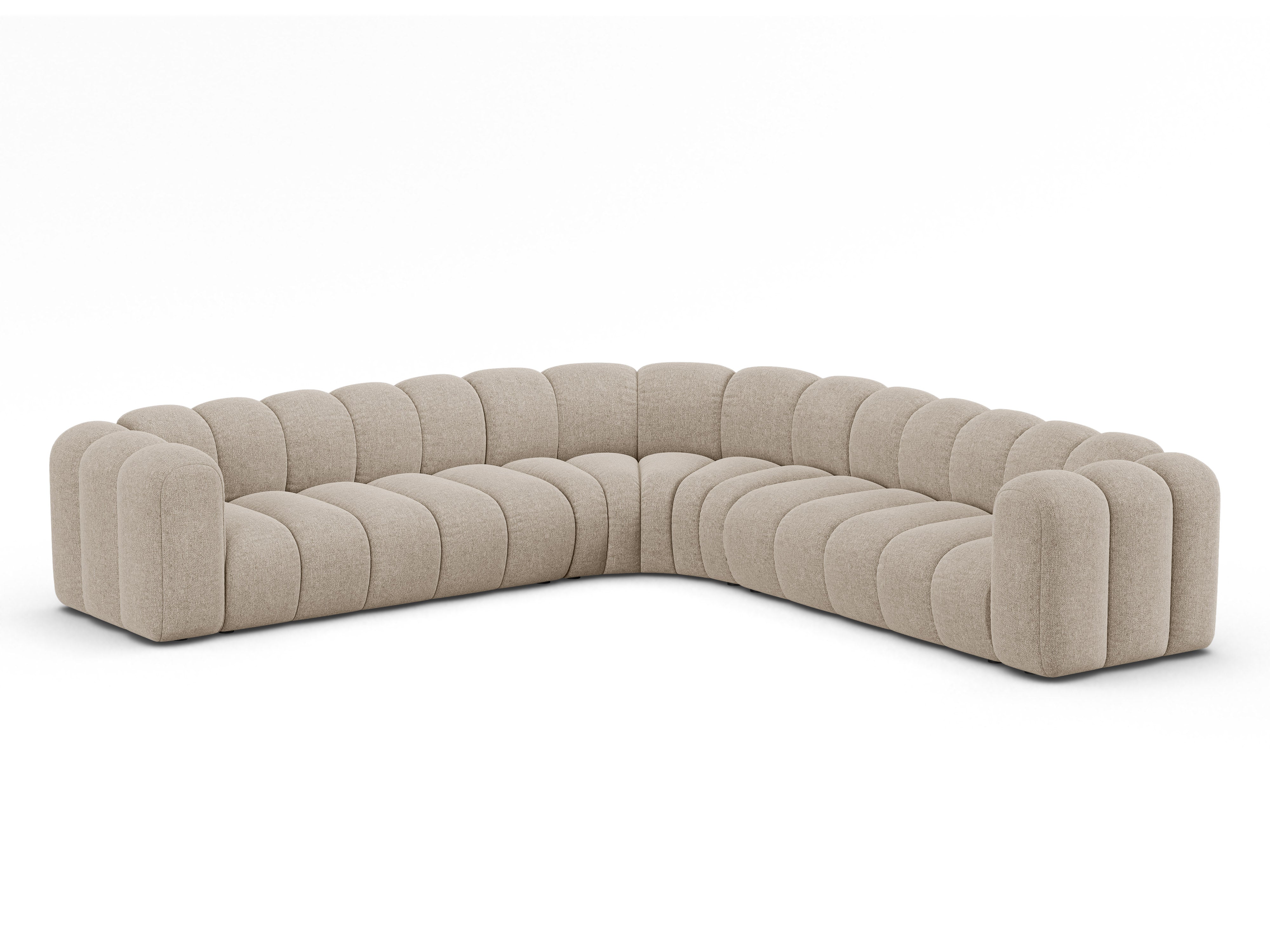 Ecksofa Lupine 309x309cm, Material: Chenille Eden