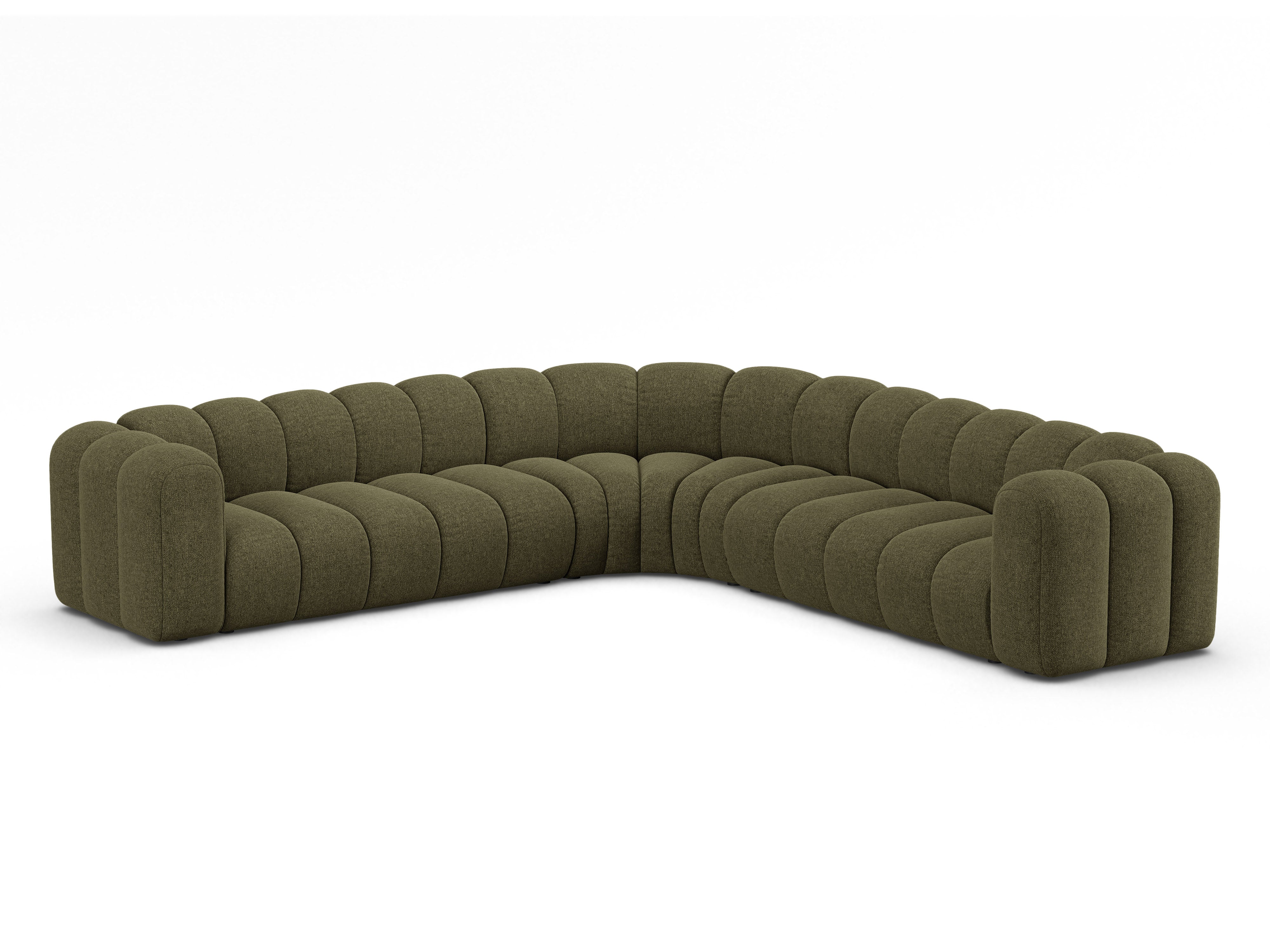 Ecksofa Lupine 309x309cm, Material: Chenille Eden