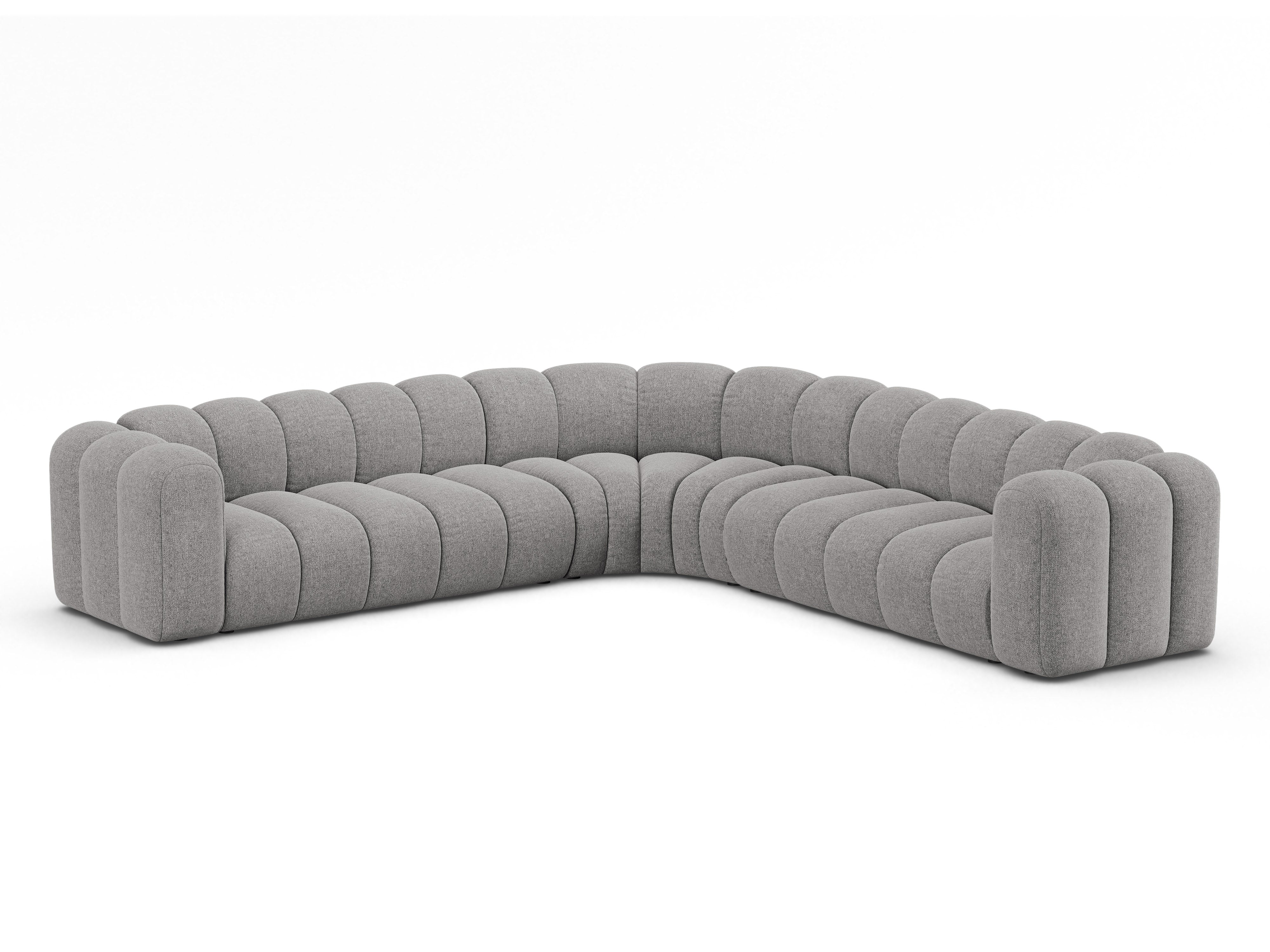 Ecksofa Lupine 309x309cm, Material: Chenille Eden
