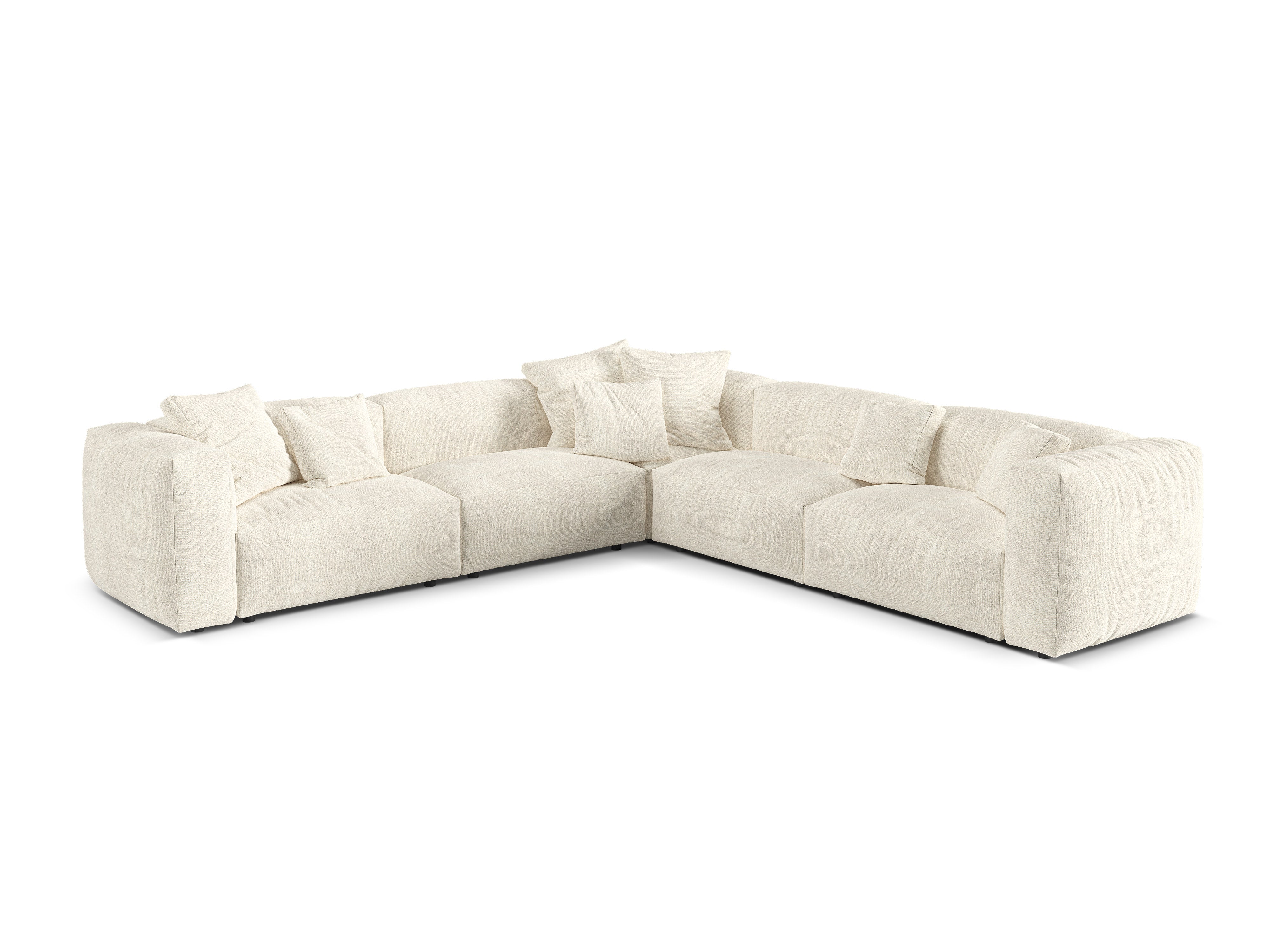 Eckgarnitur Martina, 312x312cm, Material: Boucle