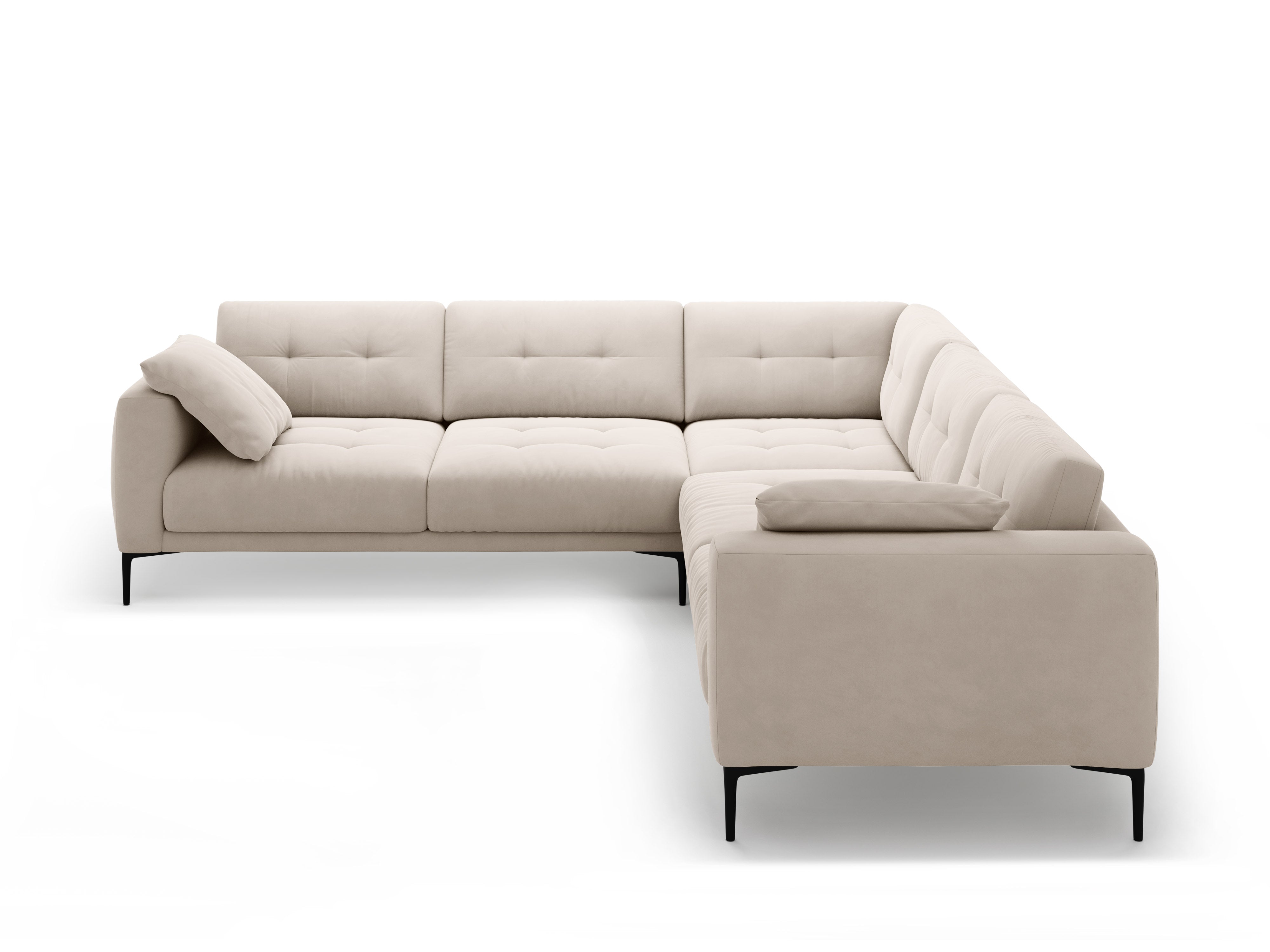 Ecksofa Bemy, 290x290cm, Material: Samt