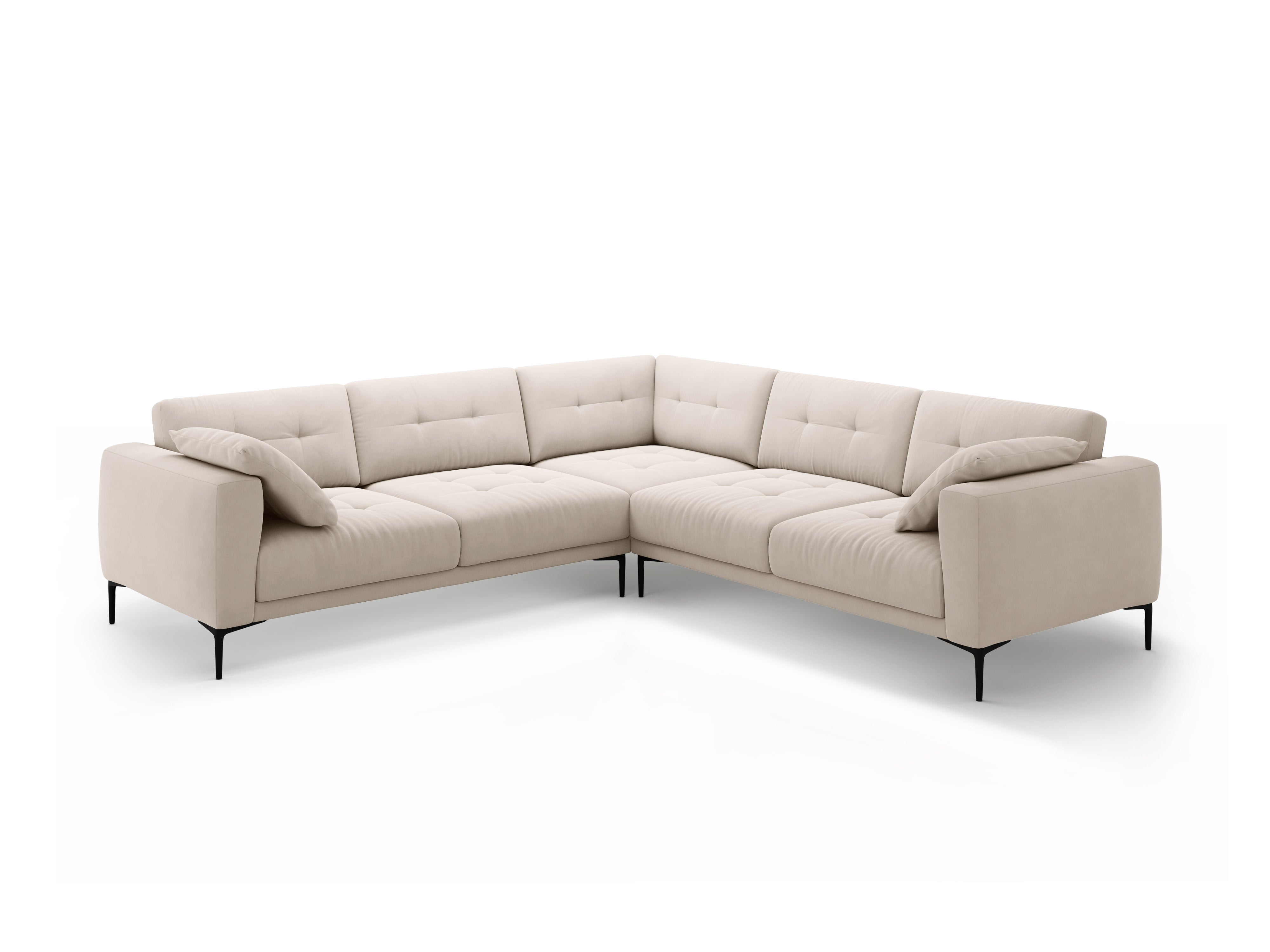 Ecksofa Bemy, 290x290cm, Material: Samt