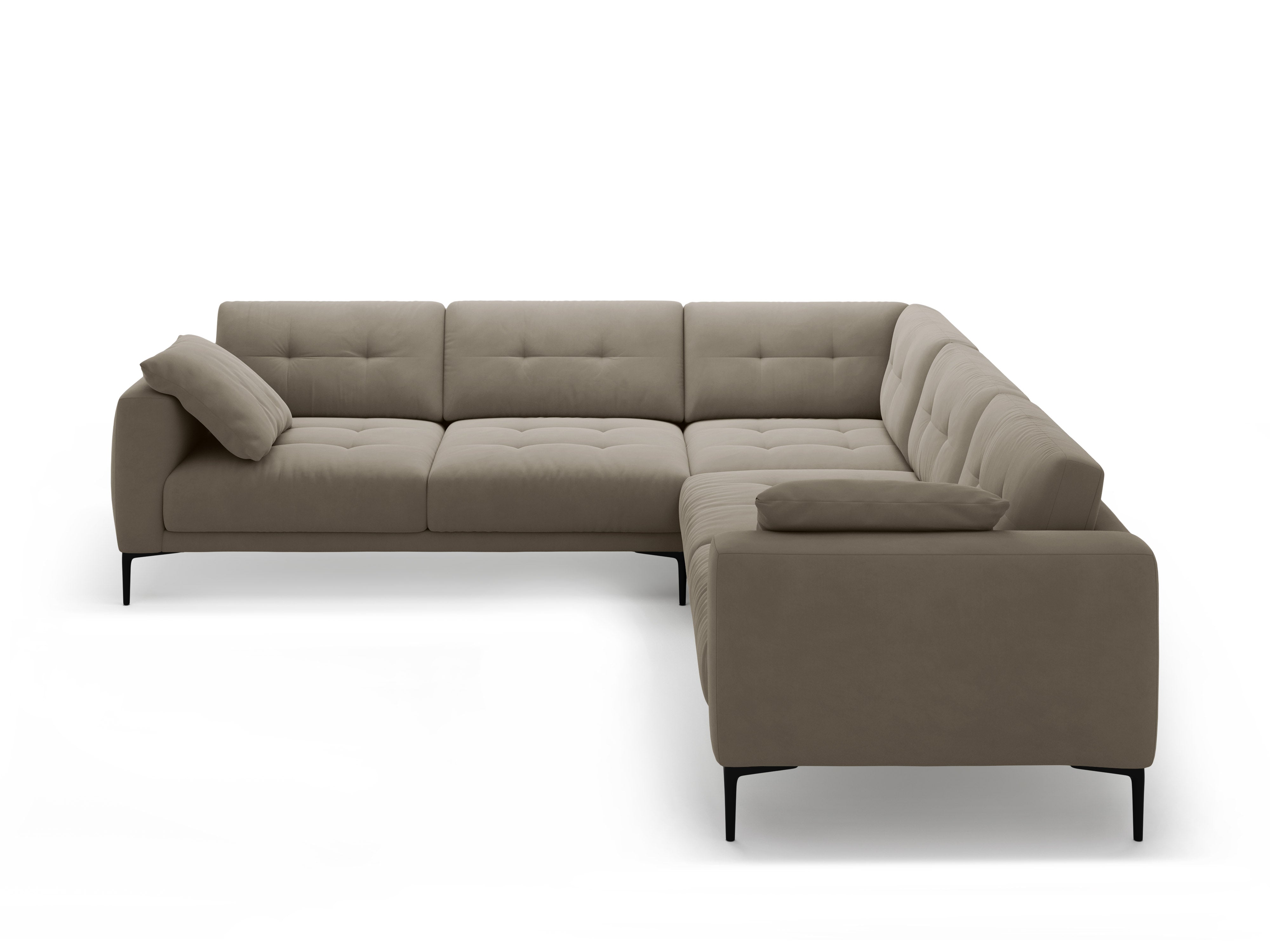 Ecksofa Bemy, 290x290cm, Material: Samt
