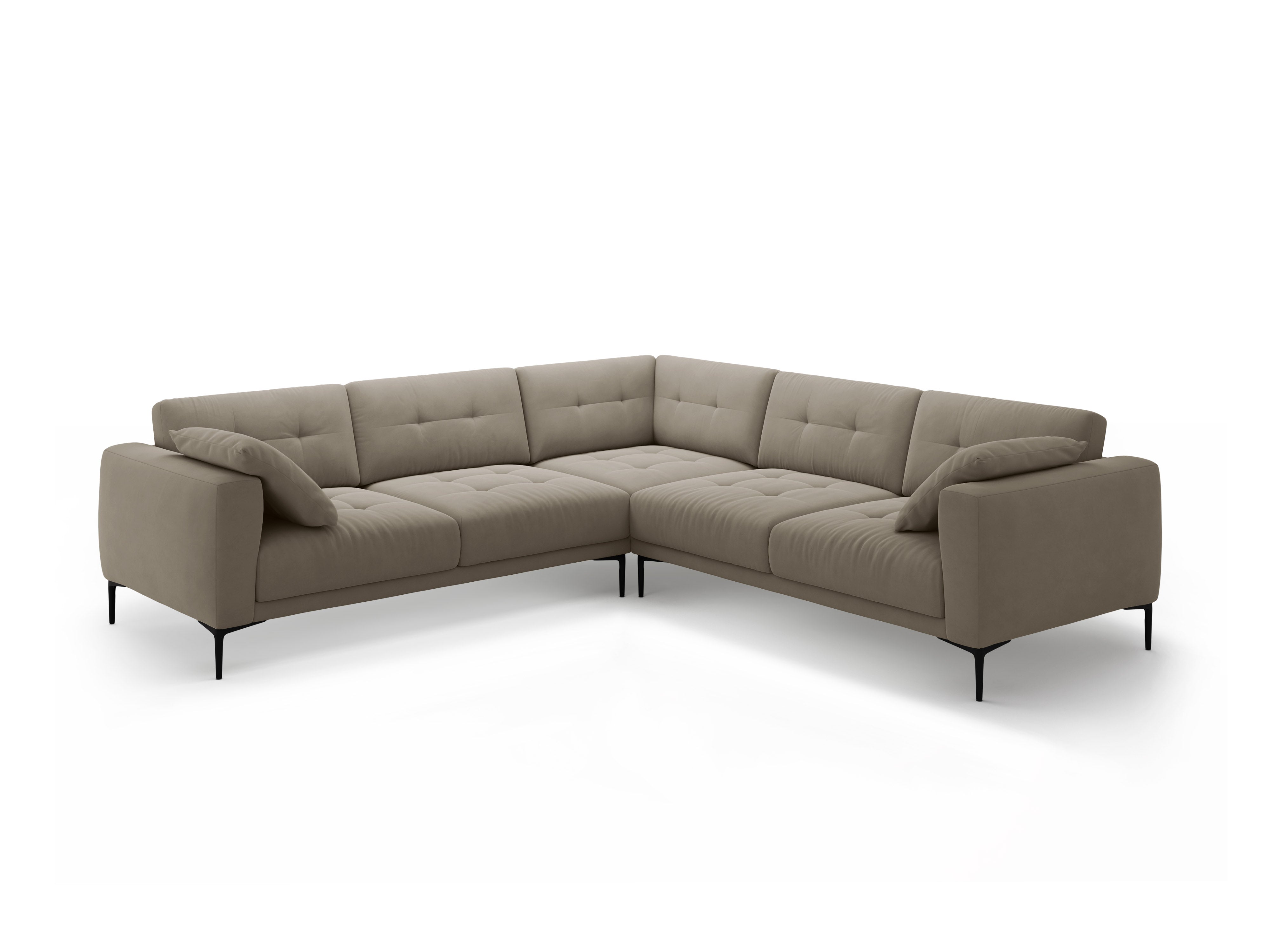 Ecksofa Bemy, 290x290cm, Material: Samt