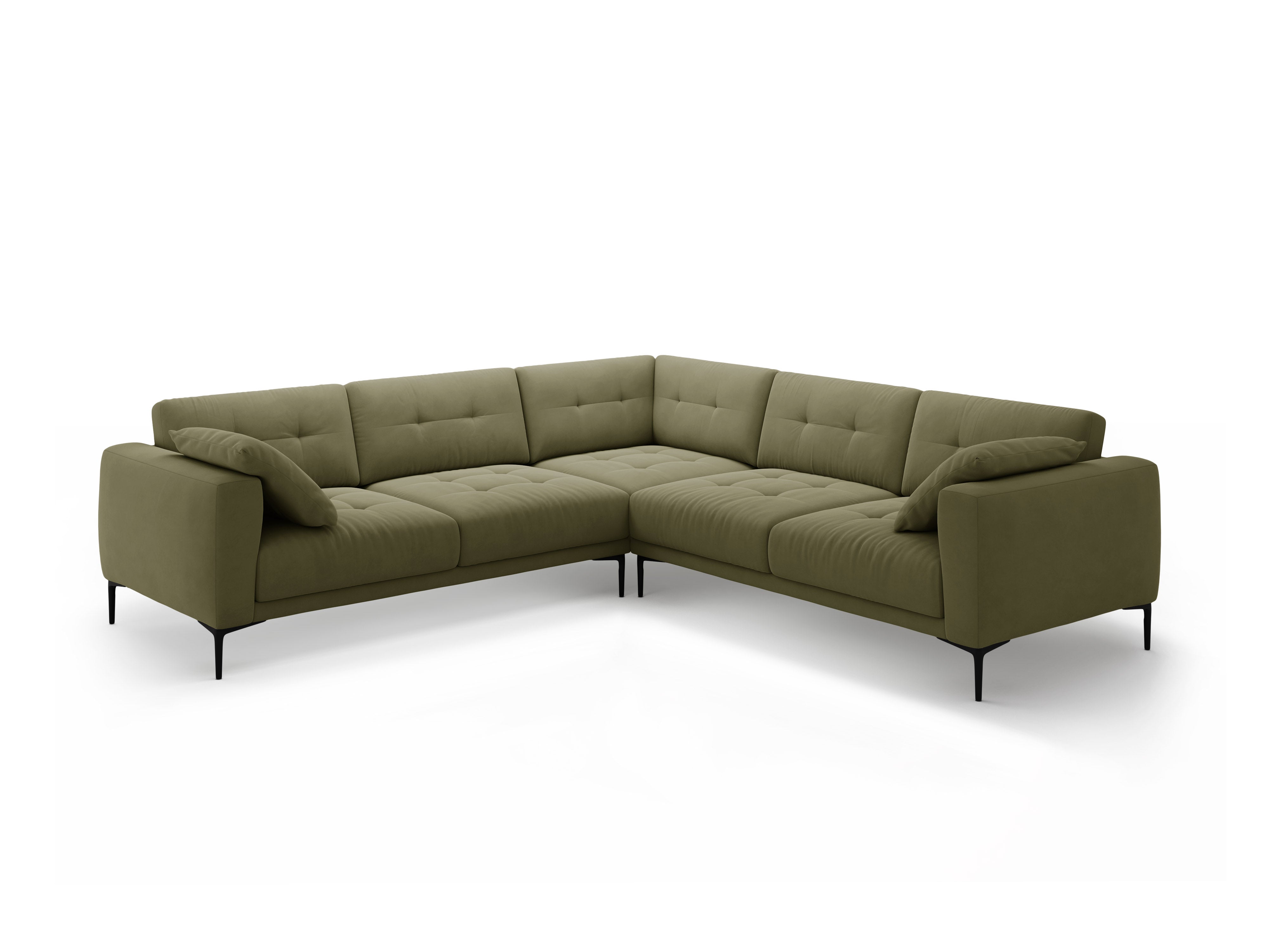 Ecksofa Bemy, 290x290cm, Material: Samt