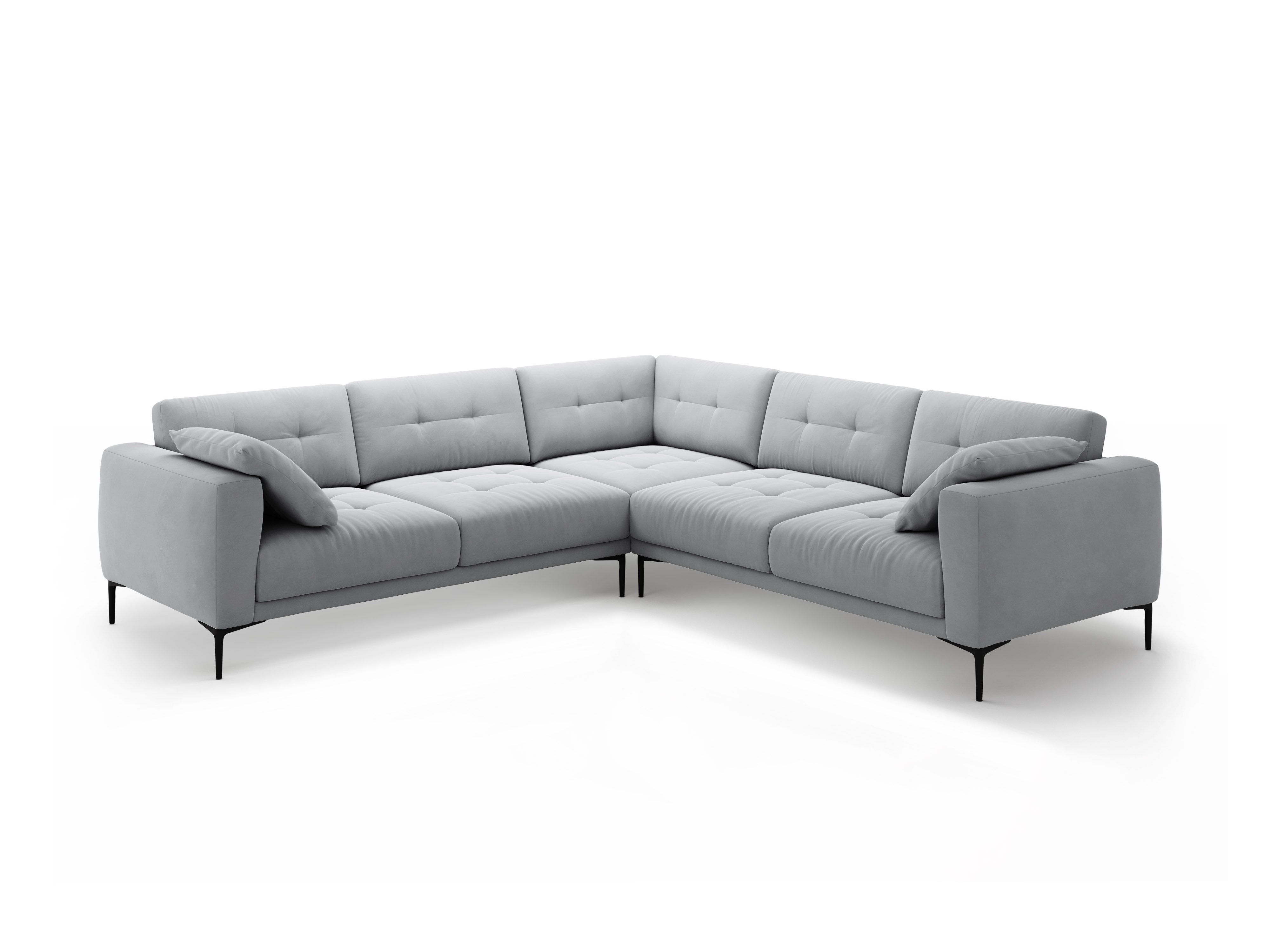 Ecksofa Bemy, 290x290cm, Material: Samt