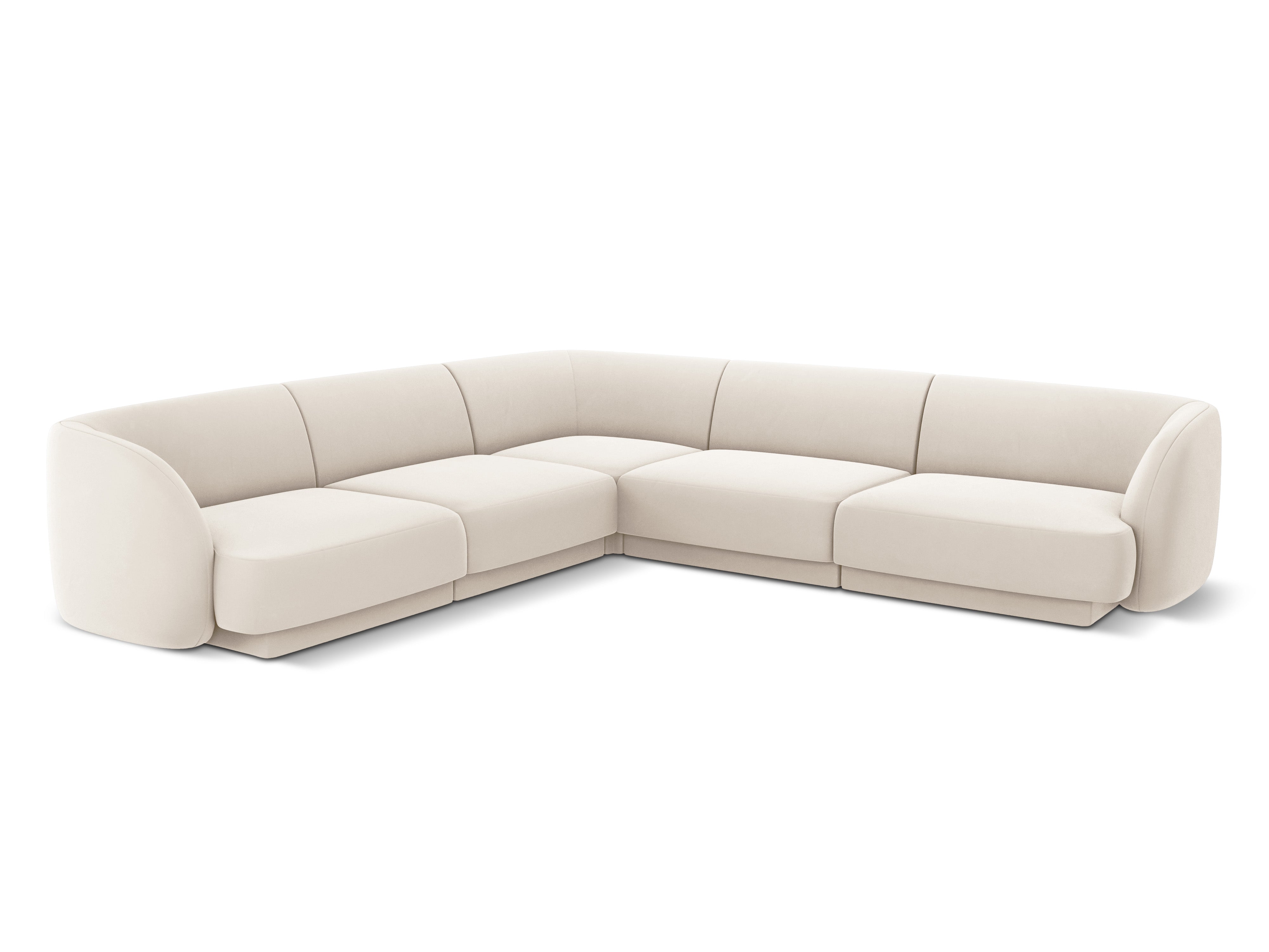 Ecksofa Miley Symmetrisch, 255x255cm, Material: Samt