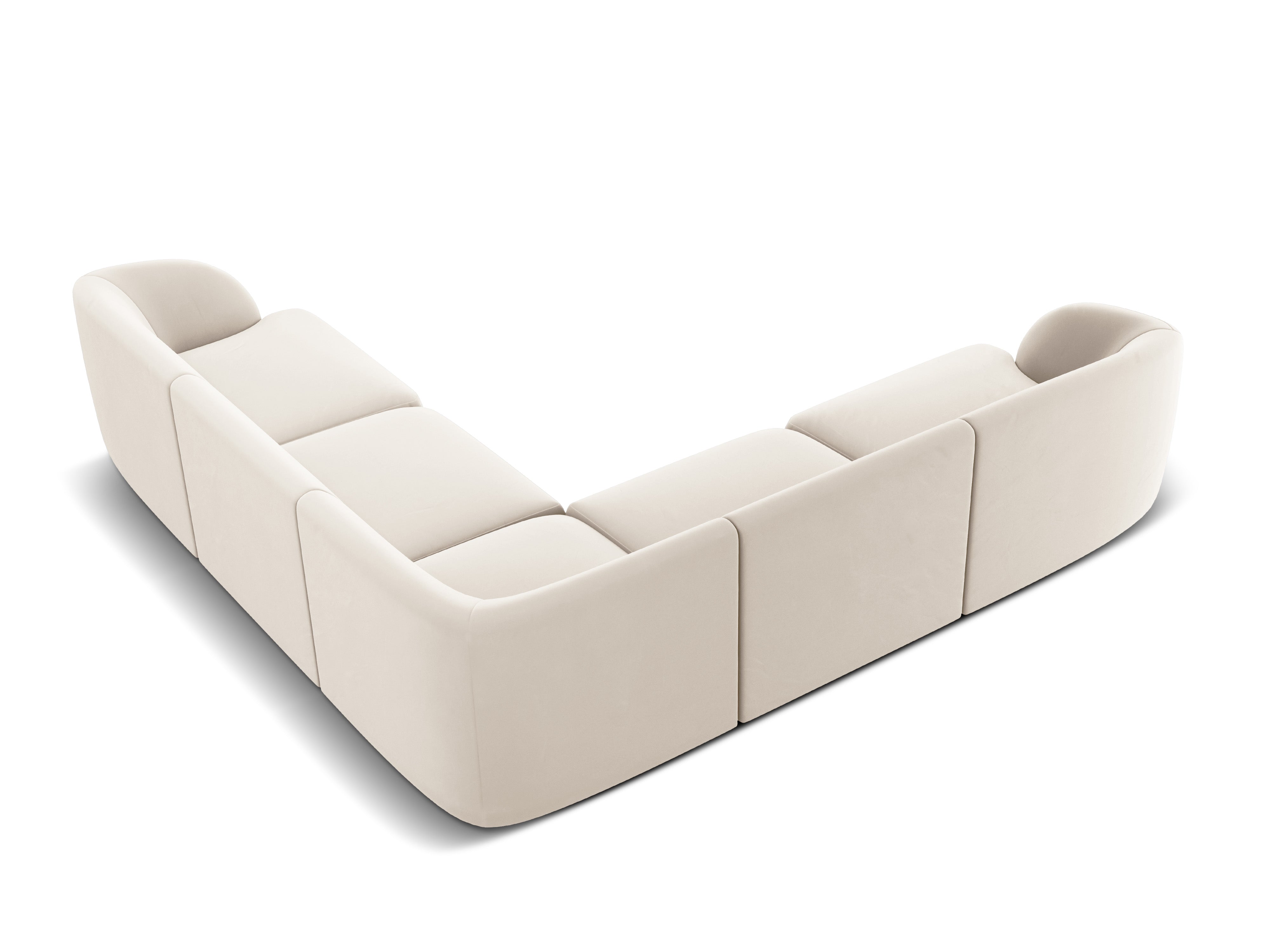 Ecksofa Miley Symmetrisch, 255x255cm, Material: Samt
