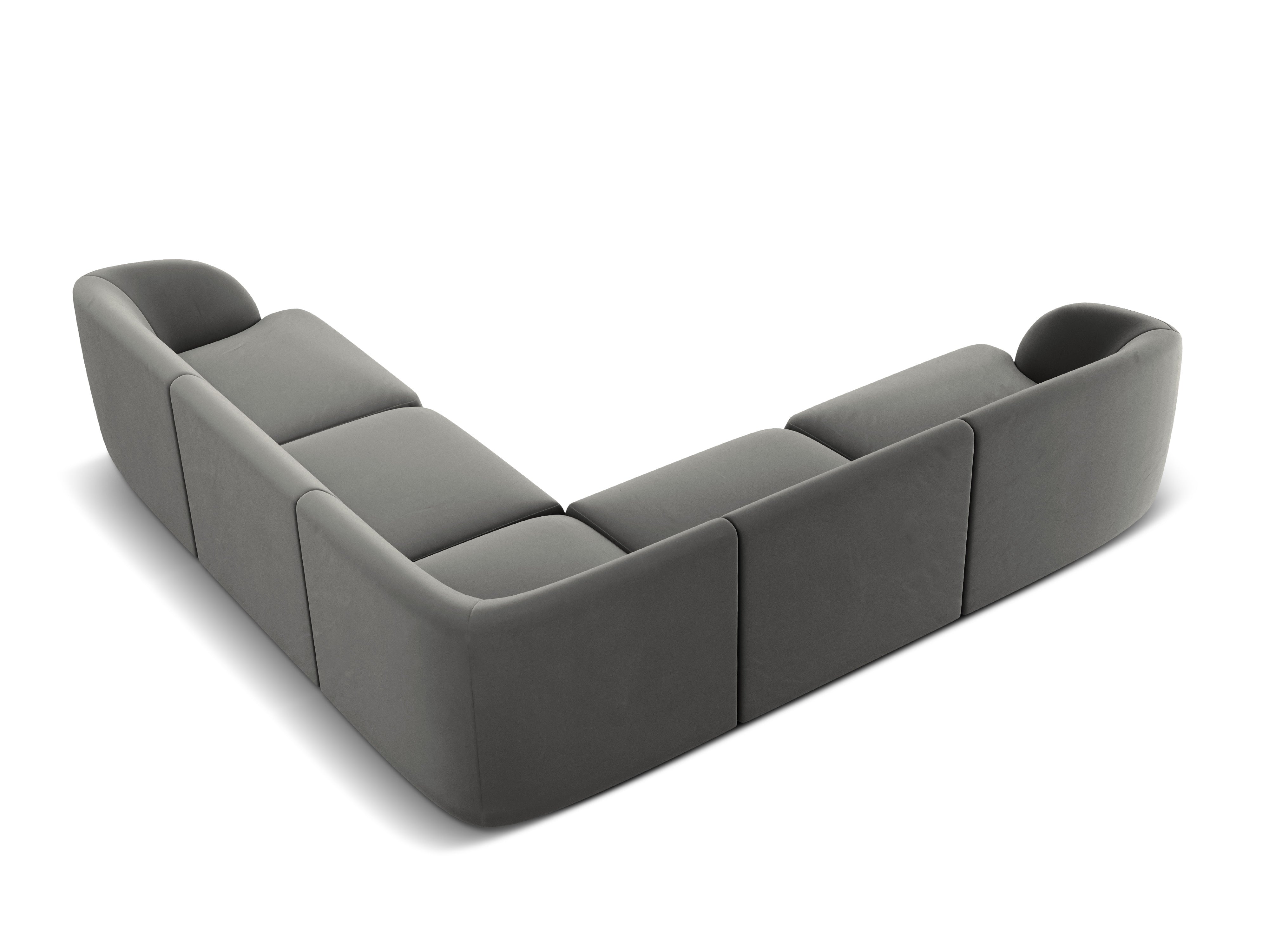 Ecksofa Miley Symmetrisch, 255x255cm, Material: Samt