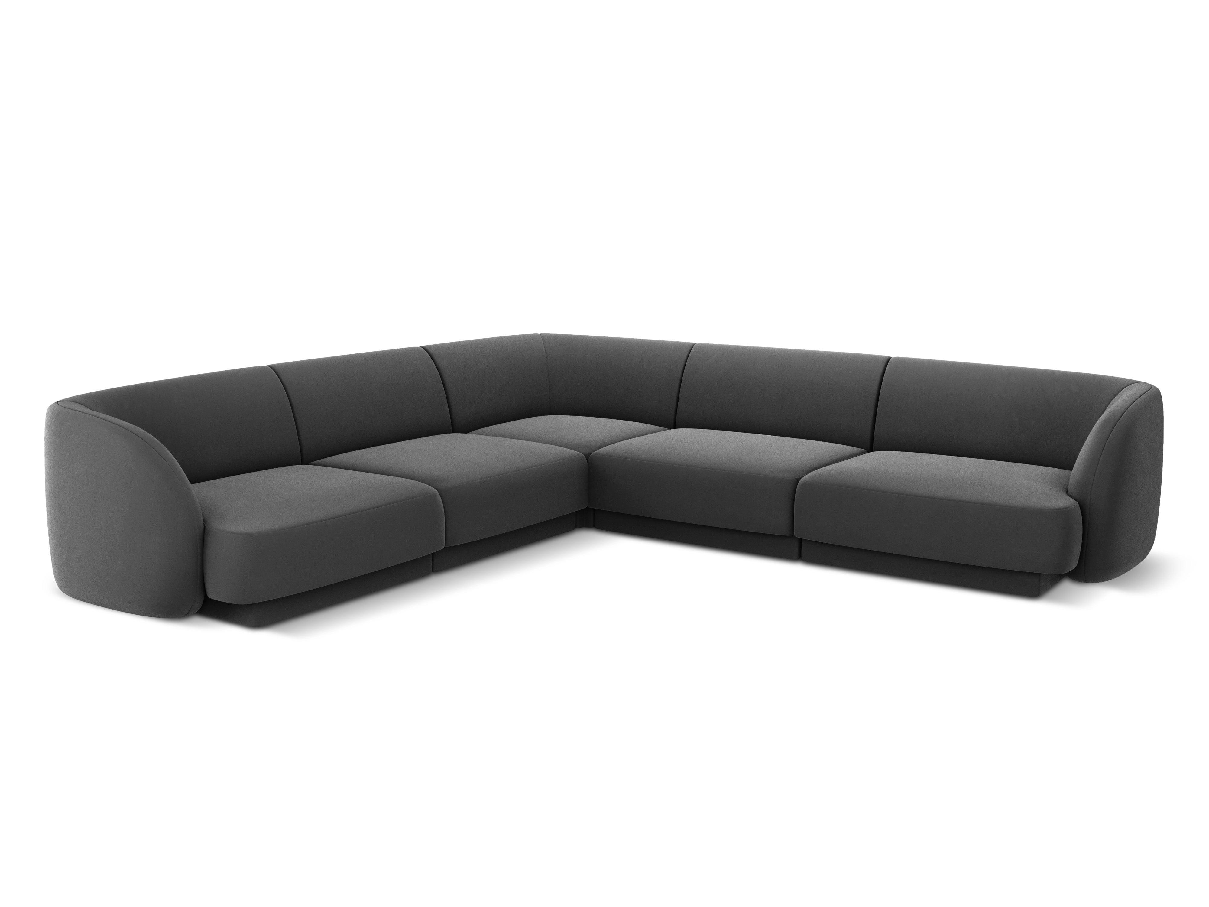 Ecksofa Miley Symmetrisch, 255x255cm, Material: Samt