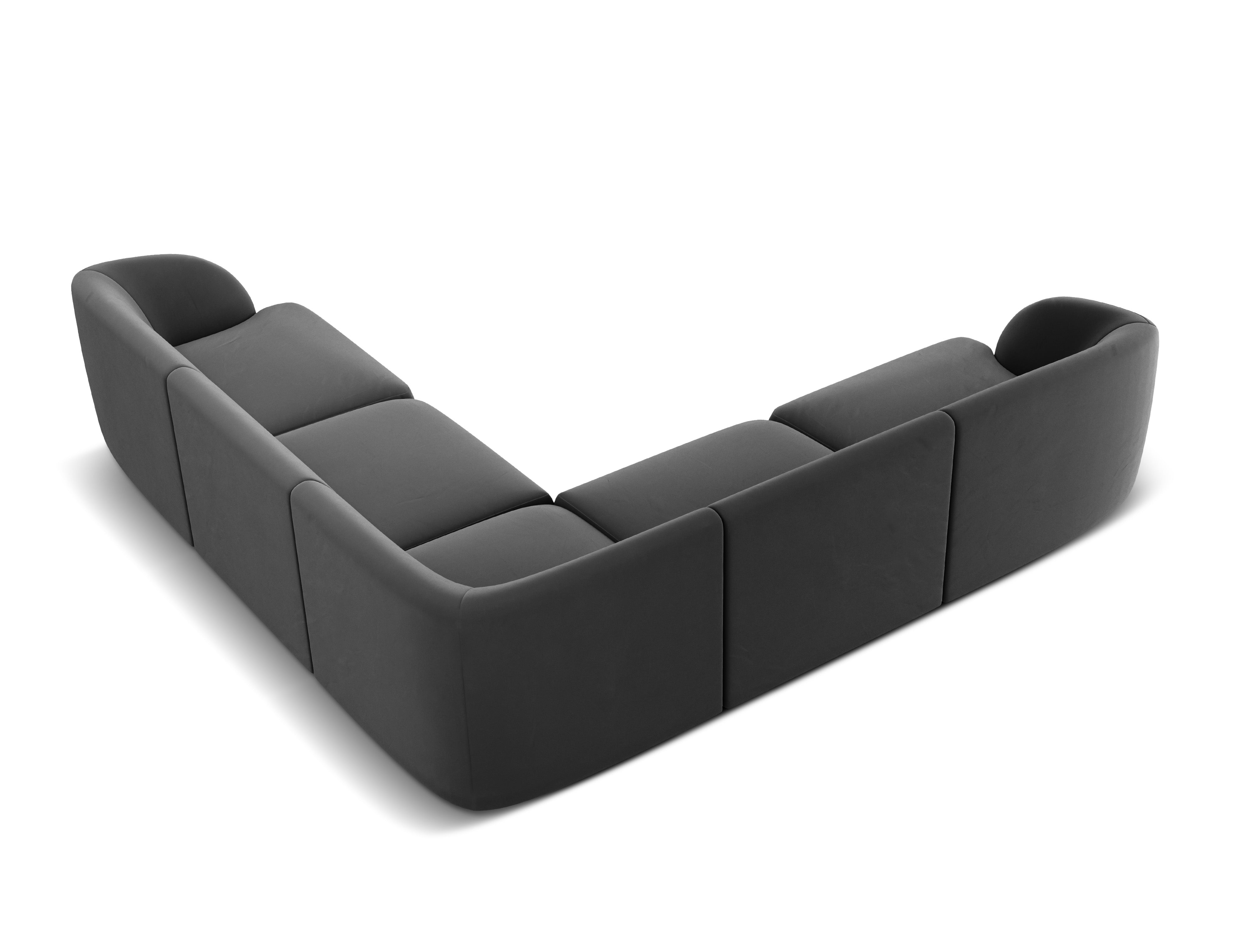 Ecksofa Miley Symmetrisch, 255x255cm, Material: Samt