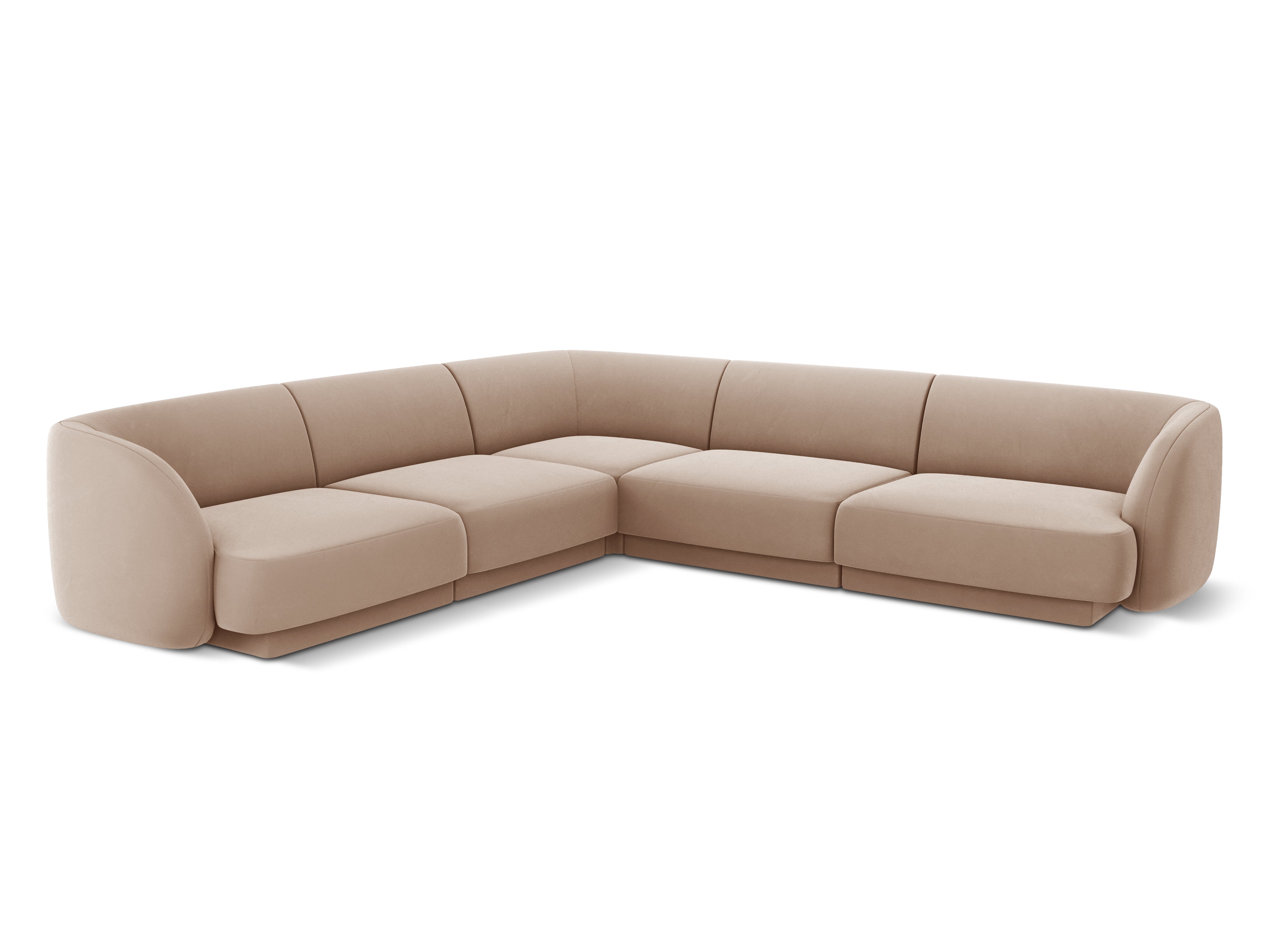 Ecksofa Miley Symmetrisch, 255x255cm, Material: Samt