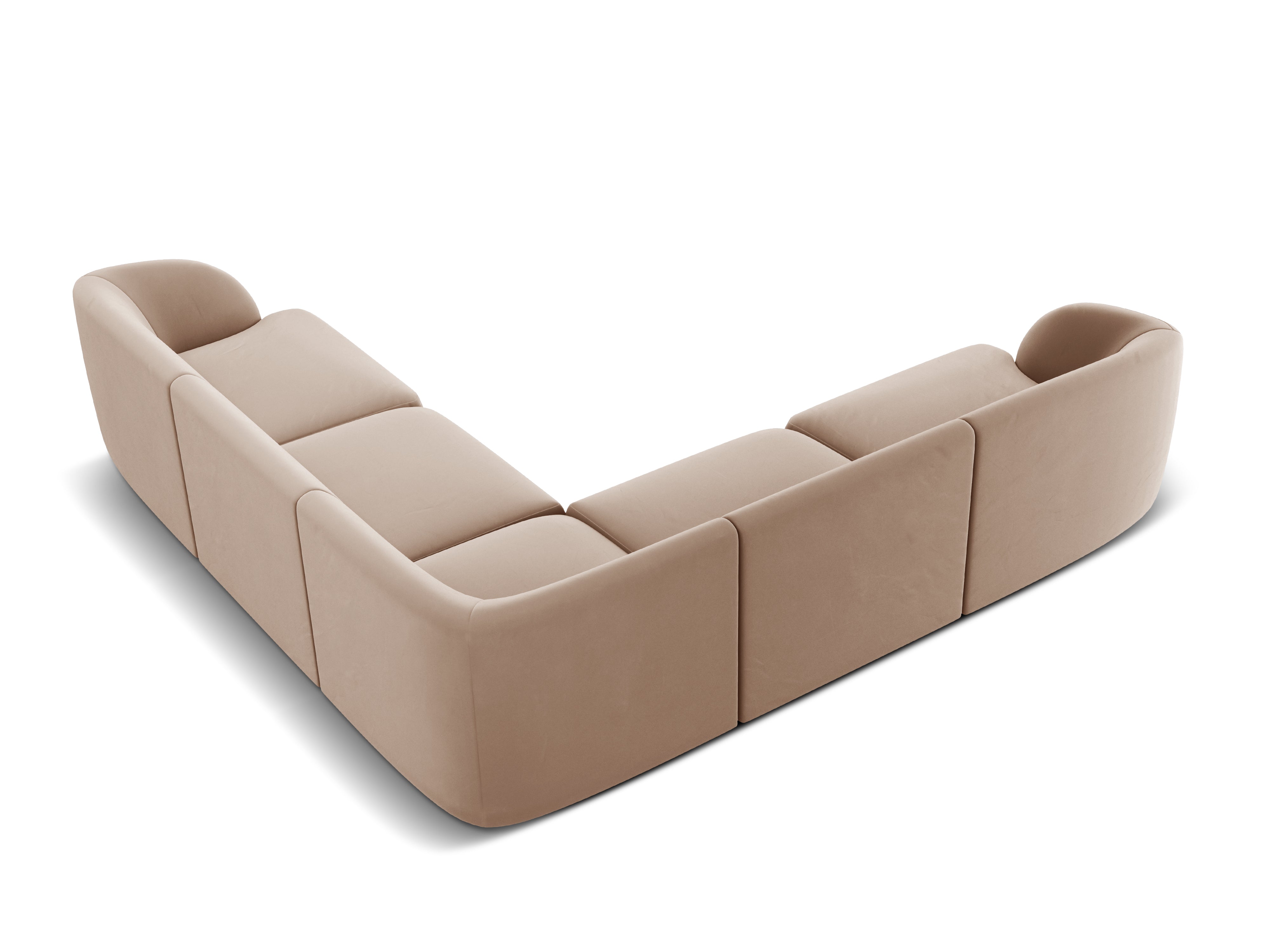 Ecksofa Miley Symmetrisch, 255x255cm, Material: Samt