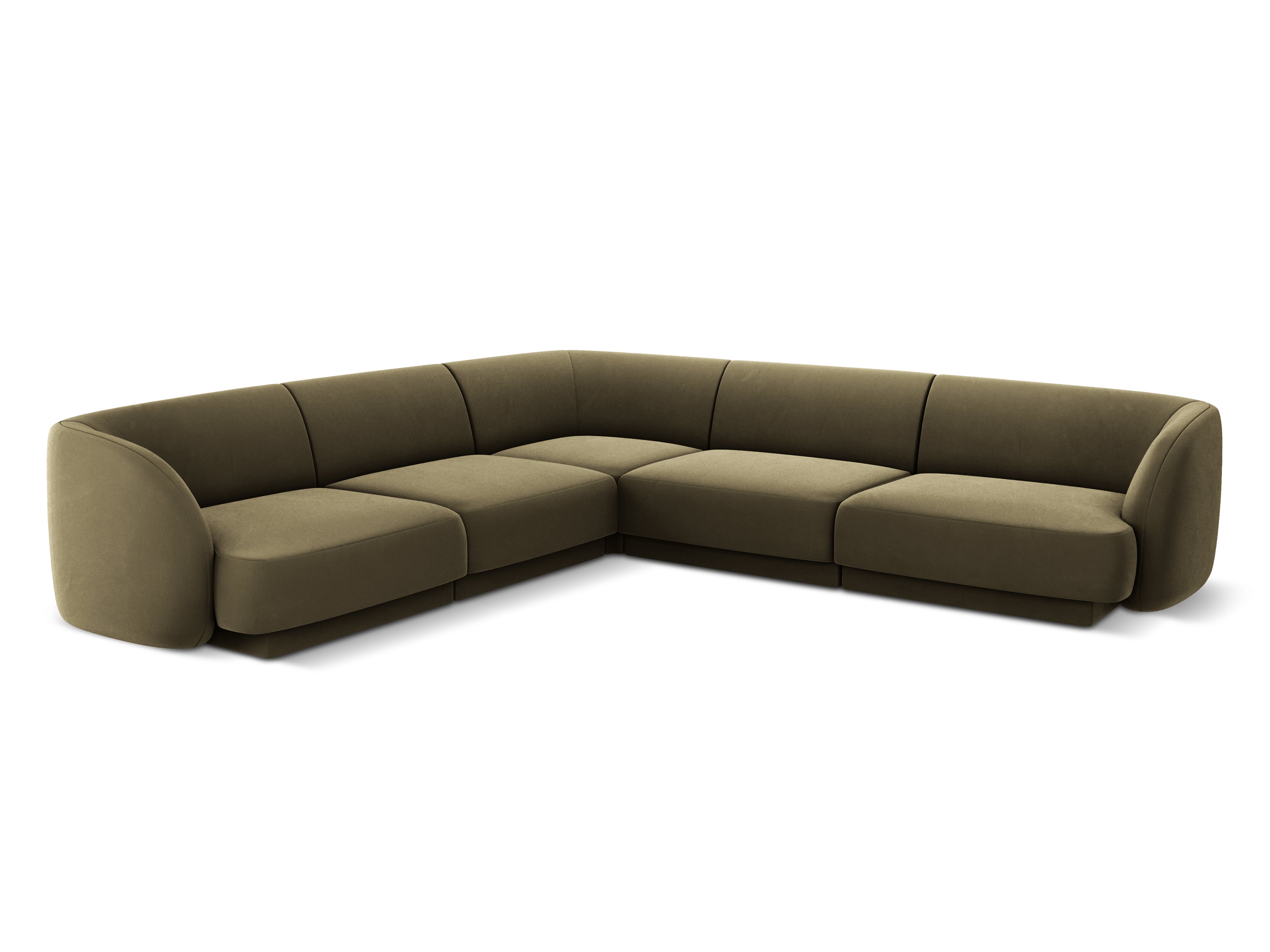Ecksofa Miley Symmetrisch, 255x255cm, Material: Samt