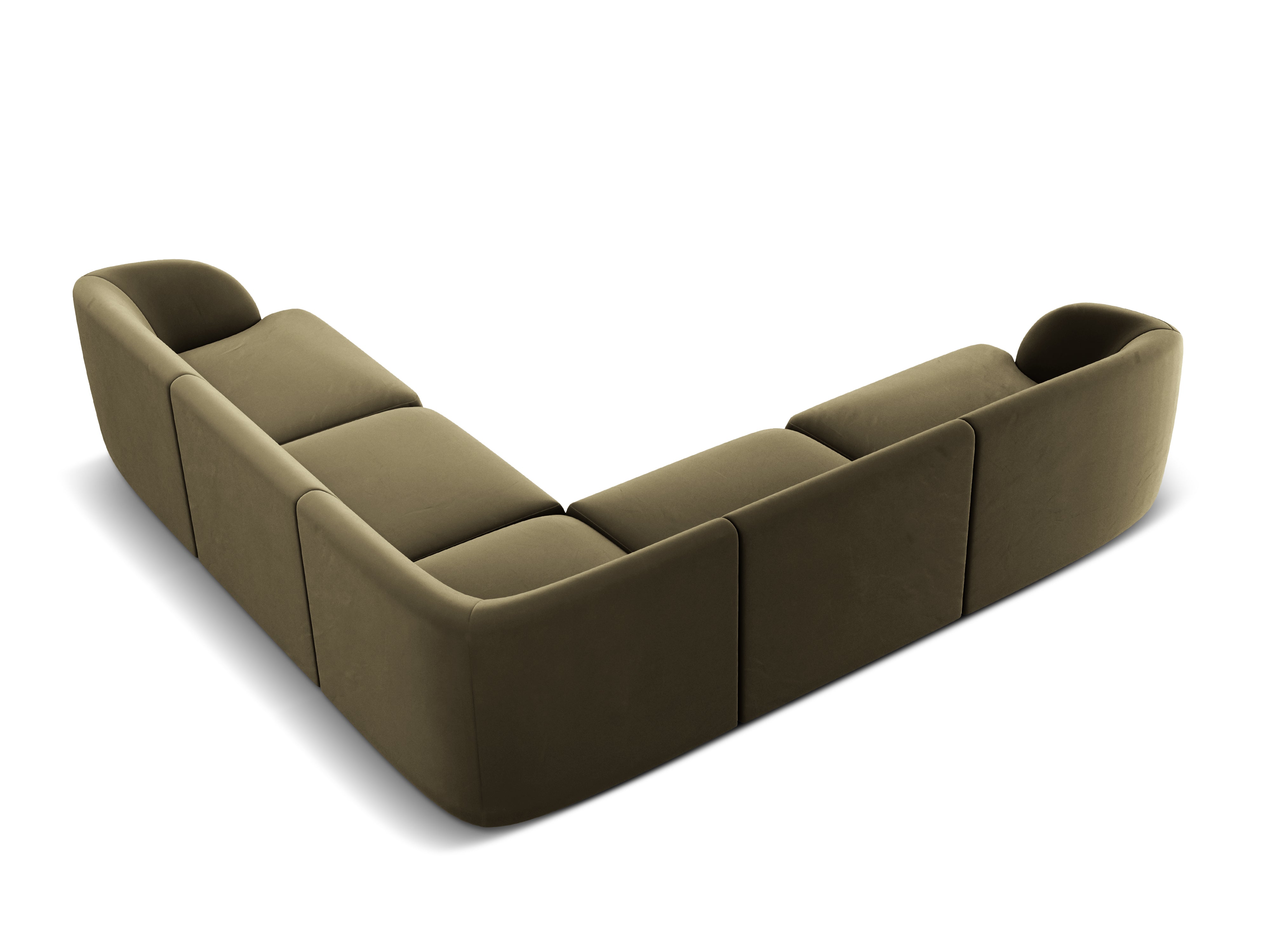 Ecksofa Miley Symmetrisch, 255x255cm, Material: Samt