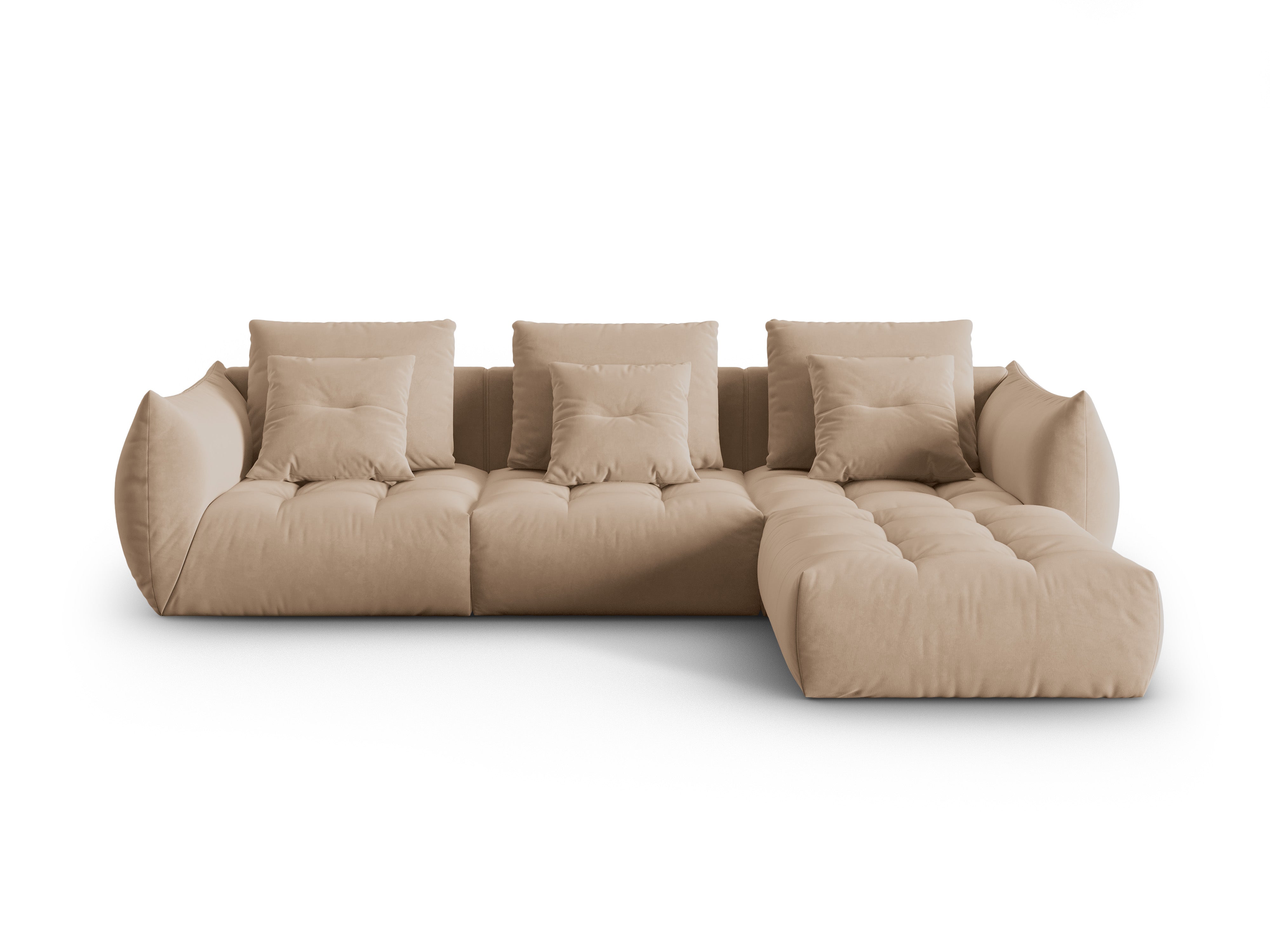Bloom Ecksofa, 332x216 cm, Material: Samt