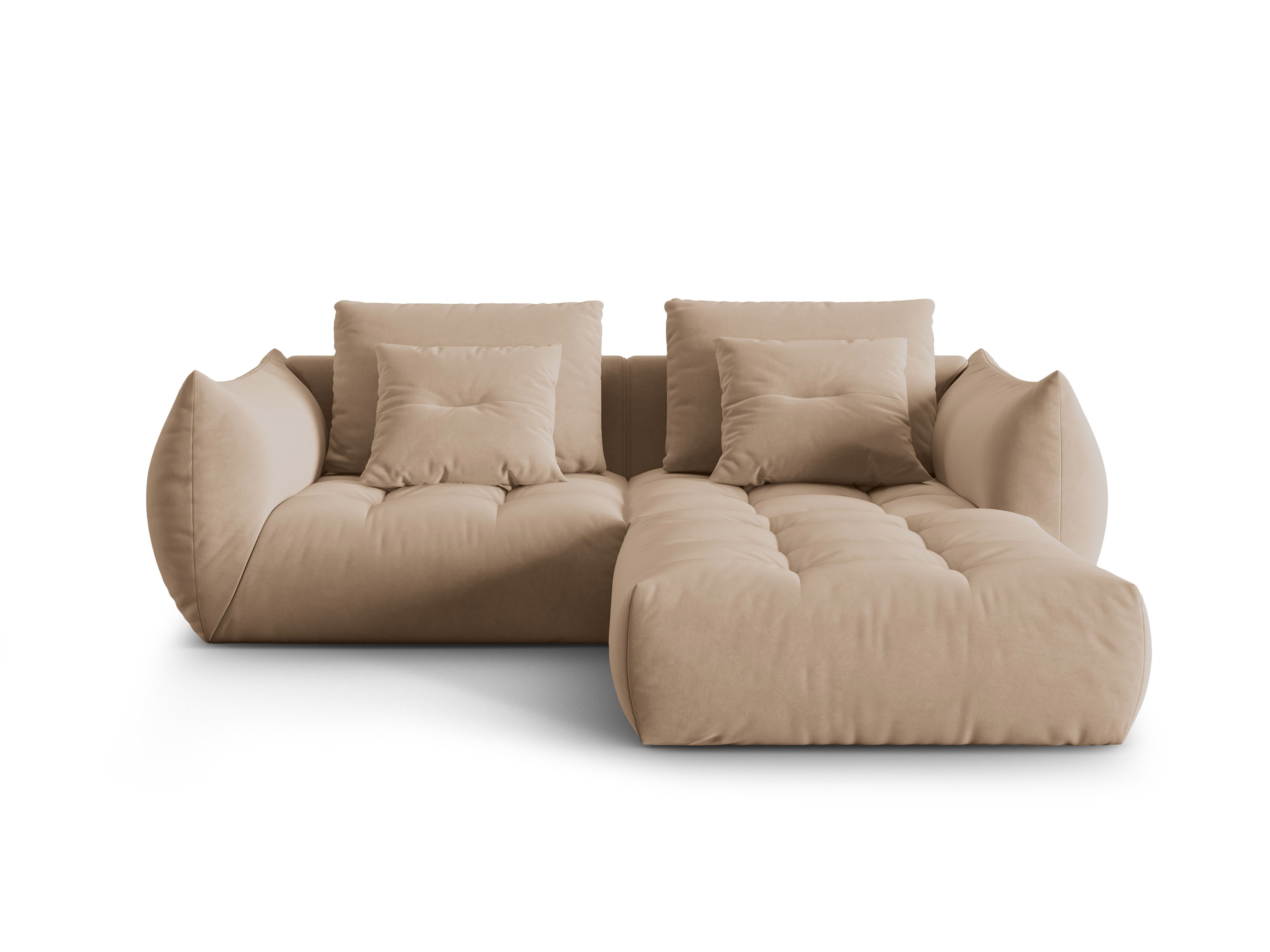 Bloom Ecksofa, 232x216 cm, Material: Samt