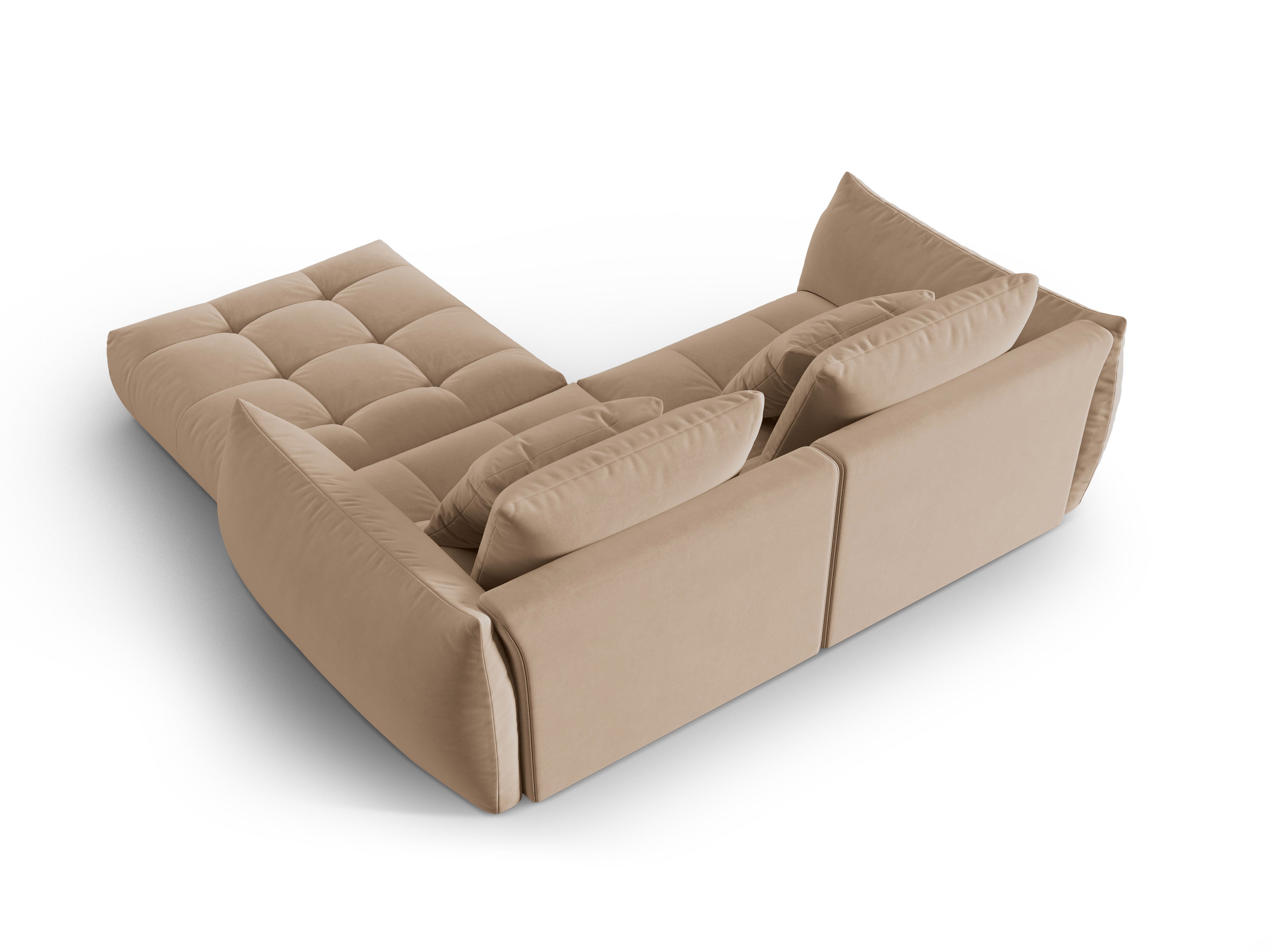 Bloom Ecksofa, 232x216 cm, Material: Samt