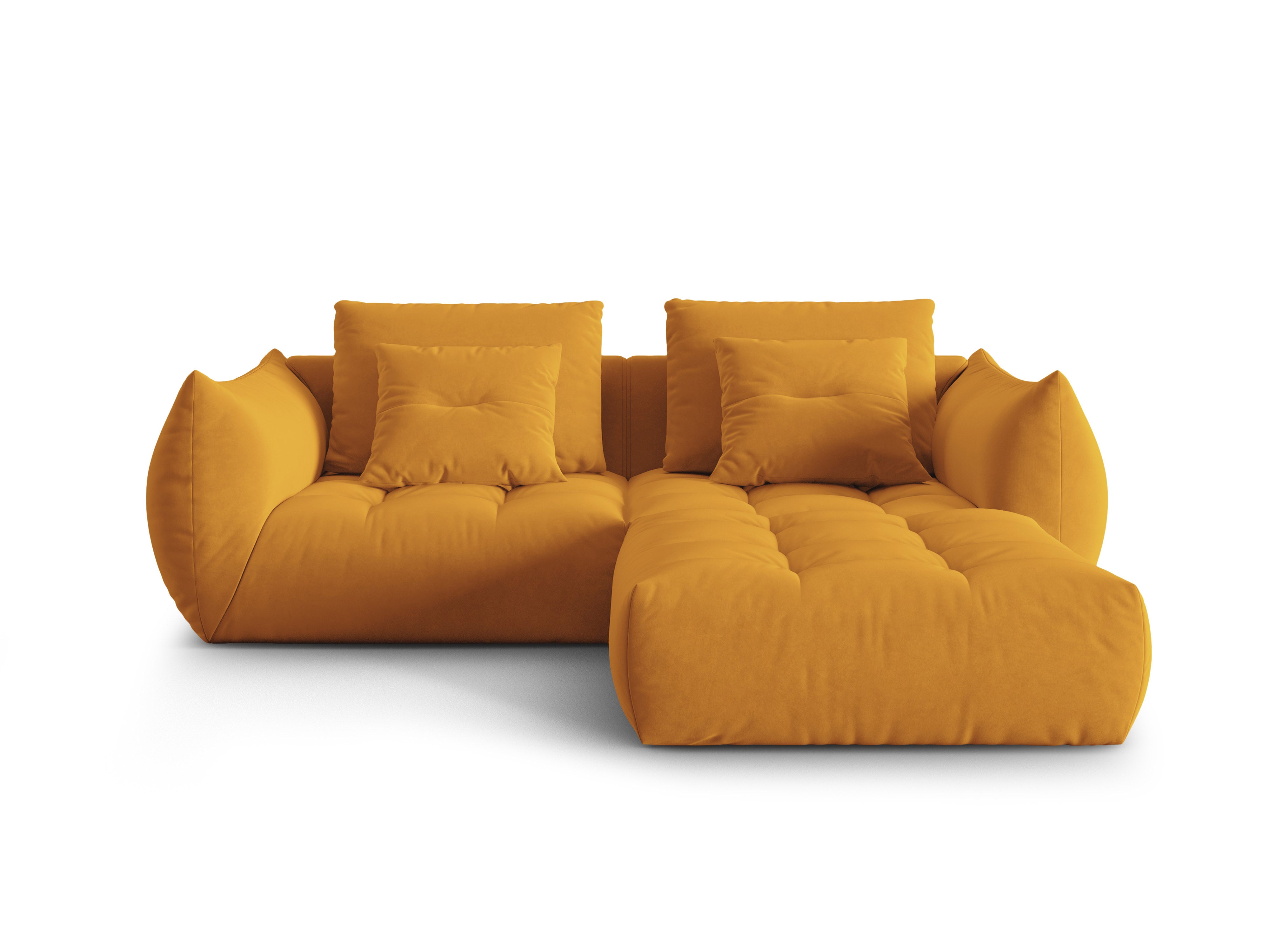 Bloom Ecksofa, 232x216 cm, Material: Samt