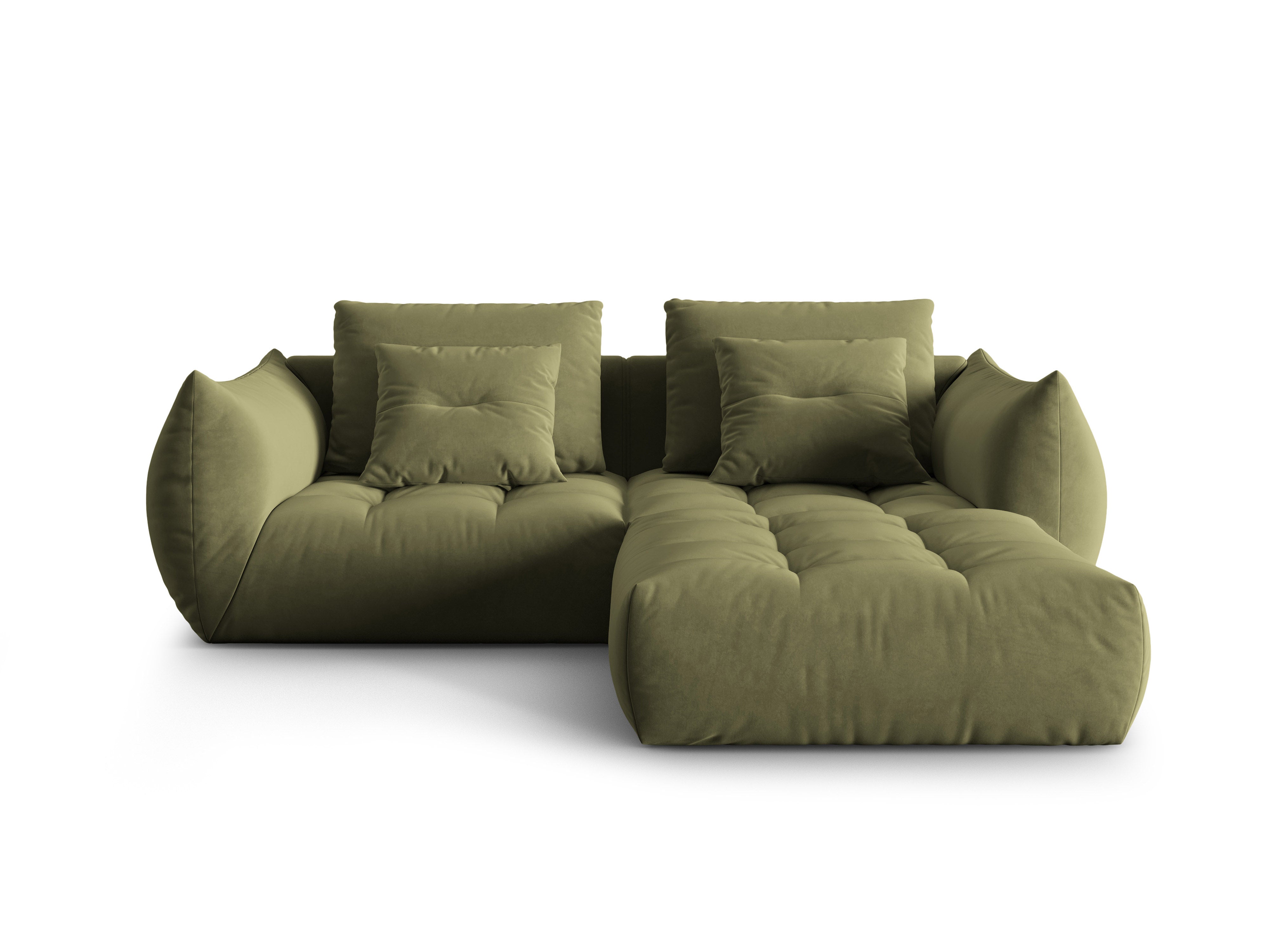Bloom Ecksofa, 232x216 cm, Material: Samt