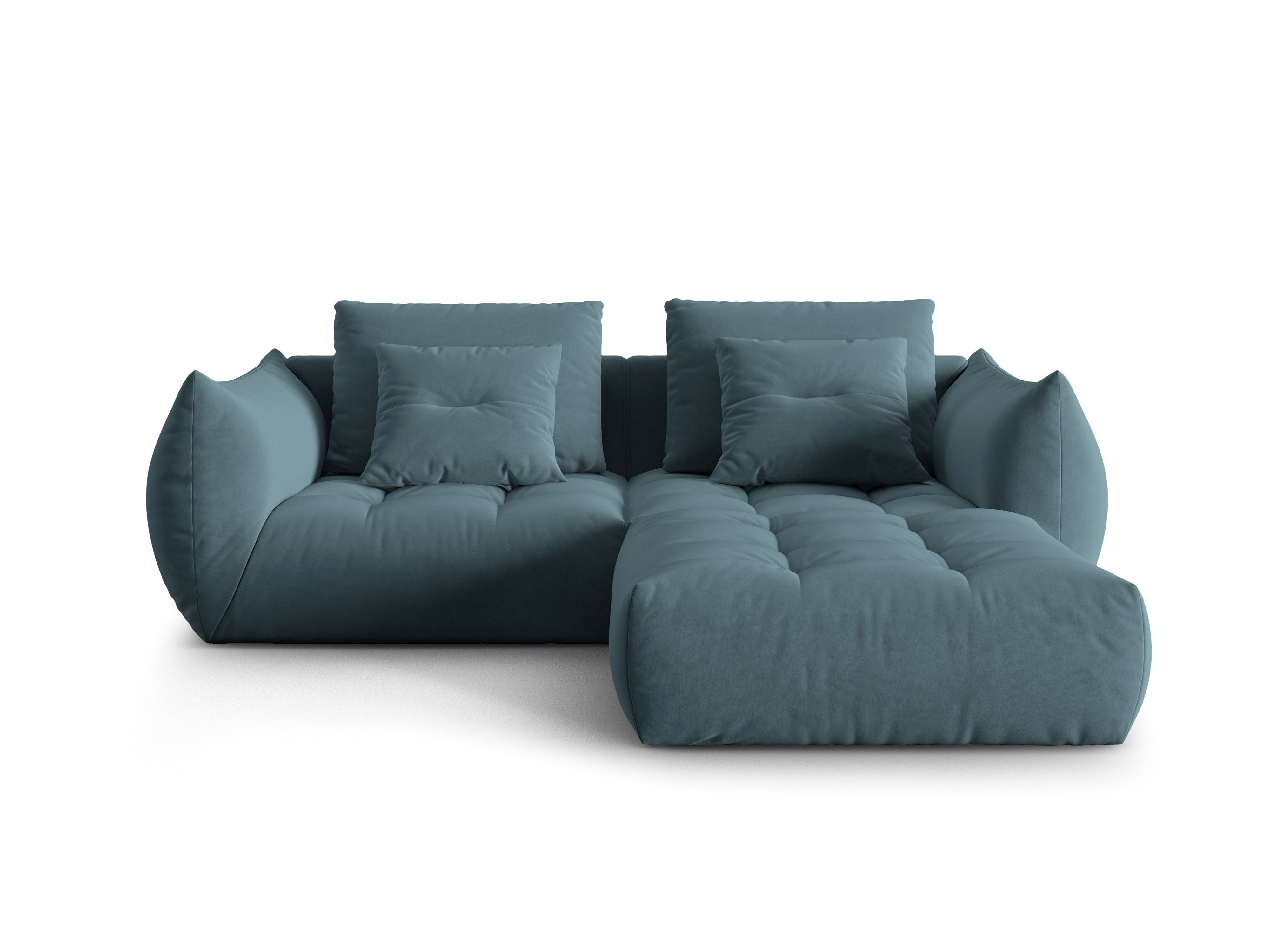 Bloom Ecksofa, 232x216 cm, Material: Samt