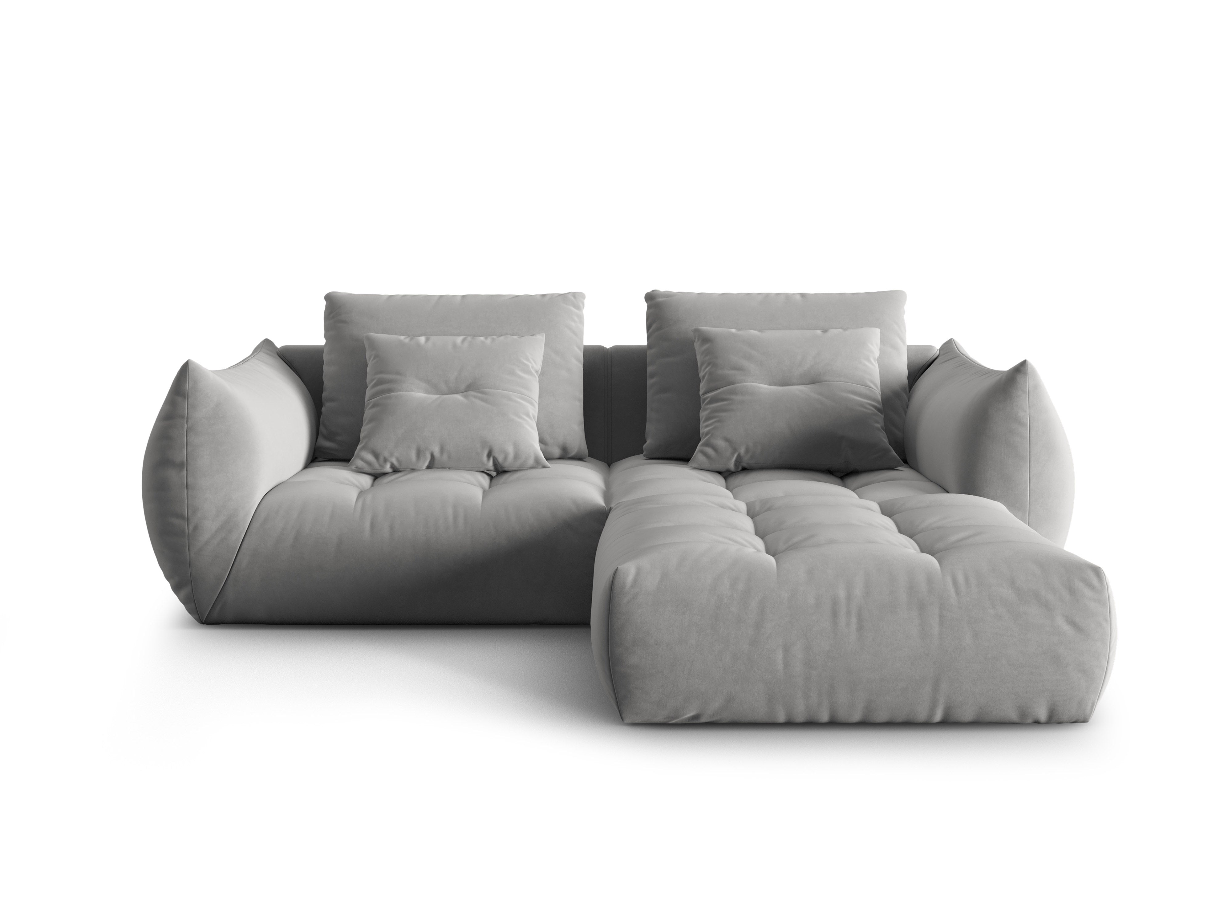 Bloom Ecksofa, 232x216 cm, Material: Samt