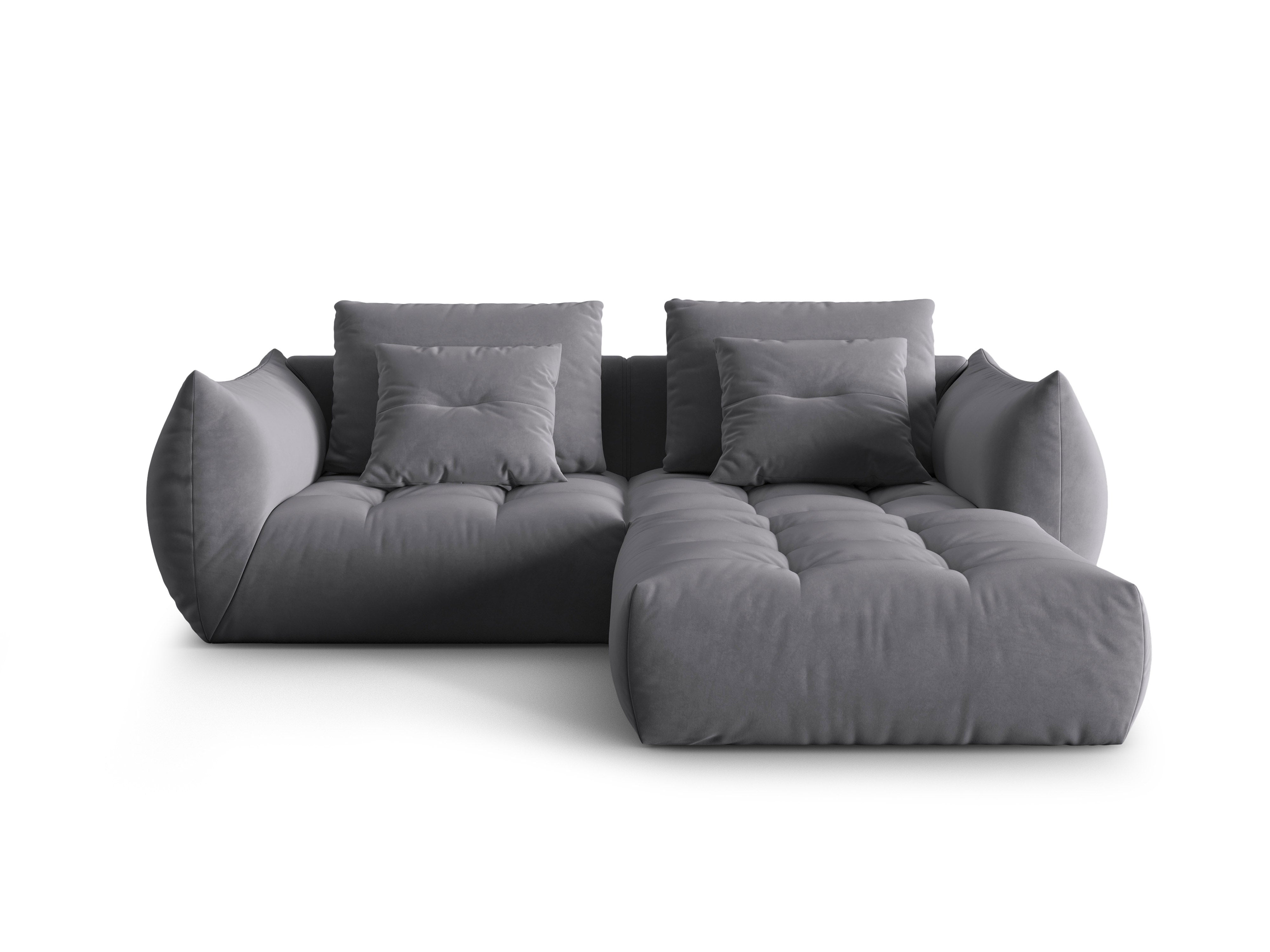 Bloom Ecksofa, 232x216 cm, Material: Samt