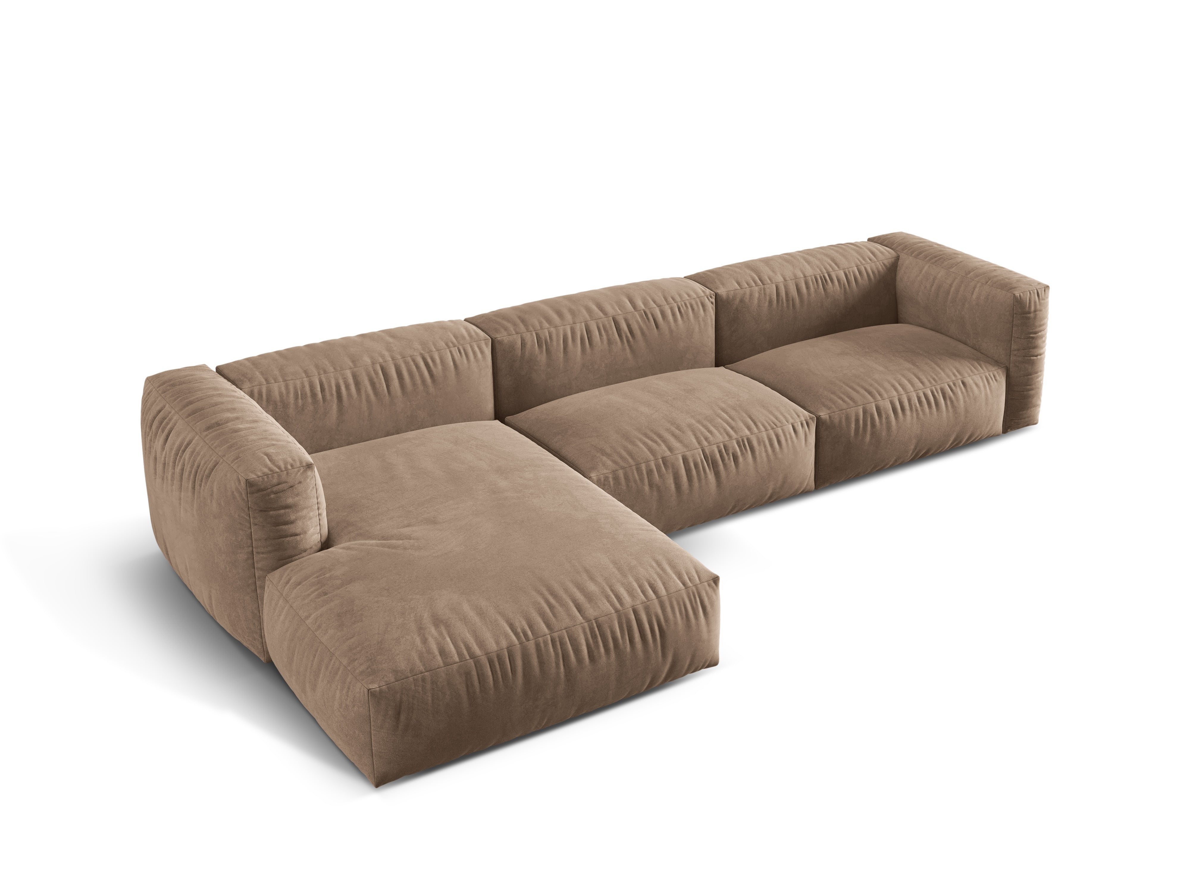 Ecksofa Martina, 330x176cm, Material: Samt