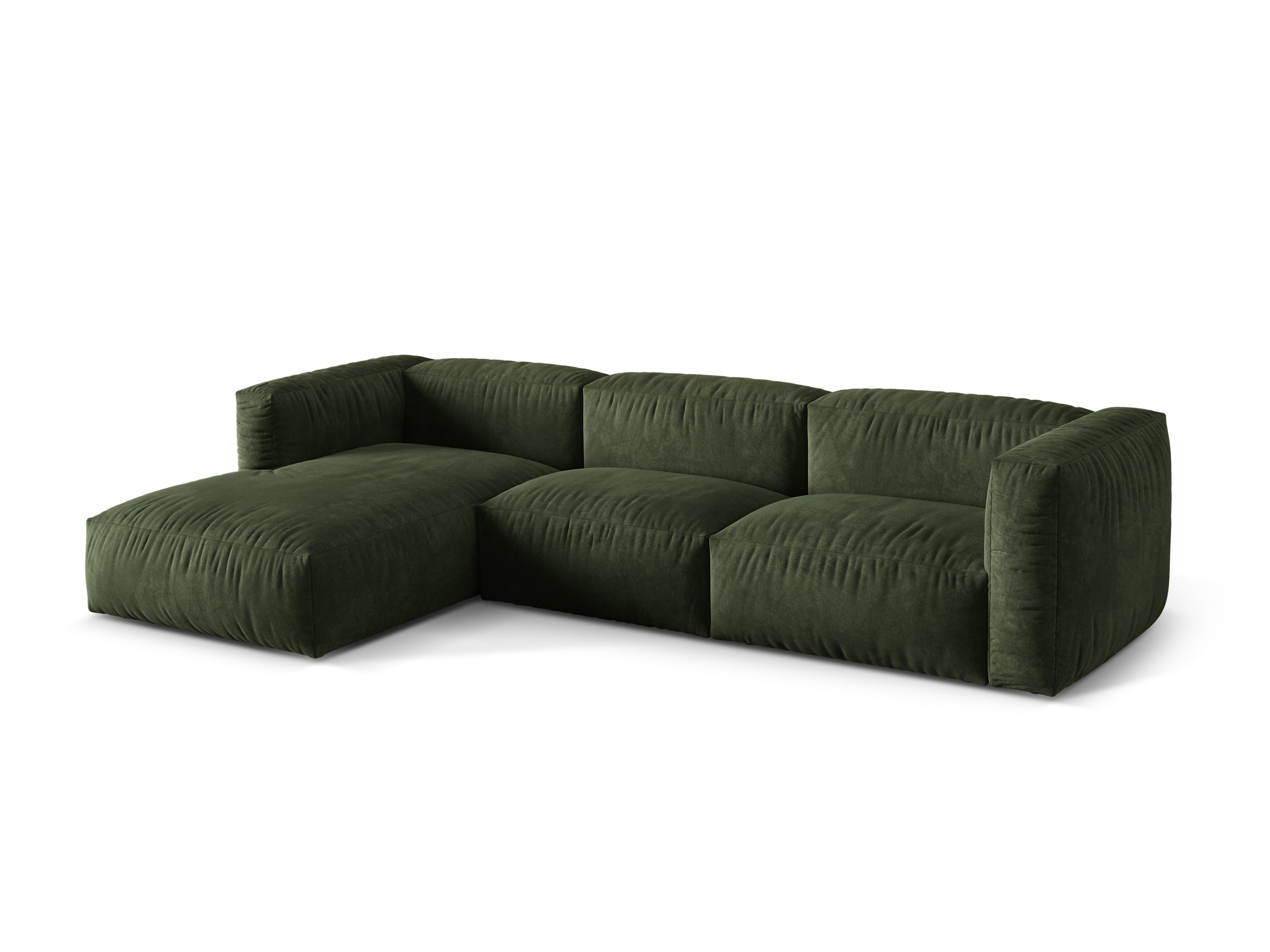 Ecksofa Martina, 330x176cm, Material: Samt
