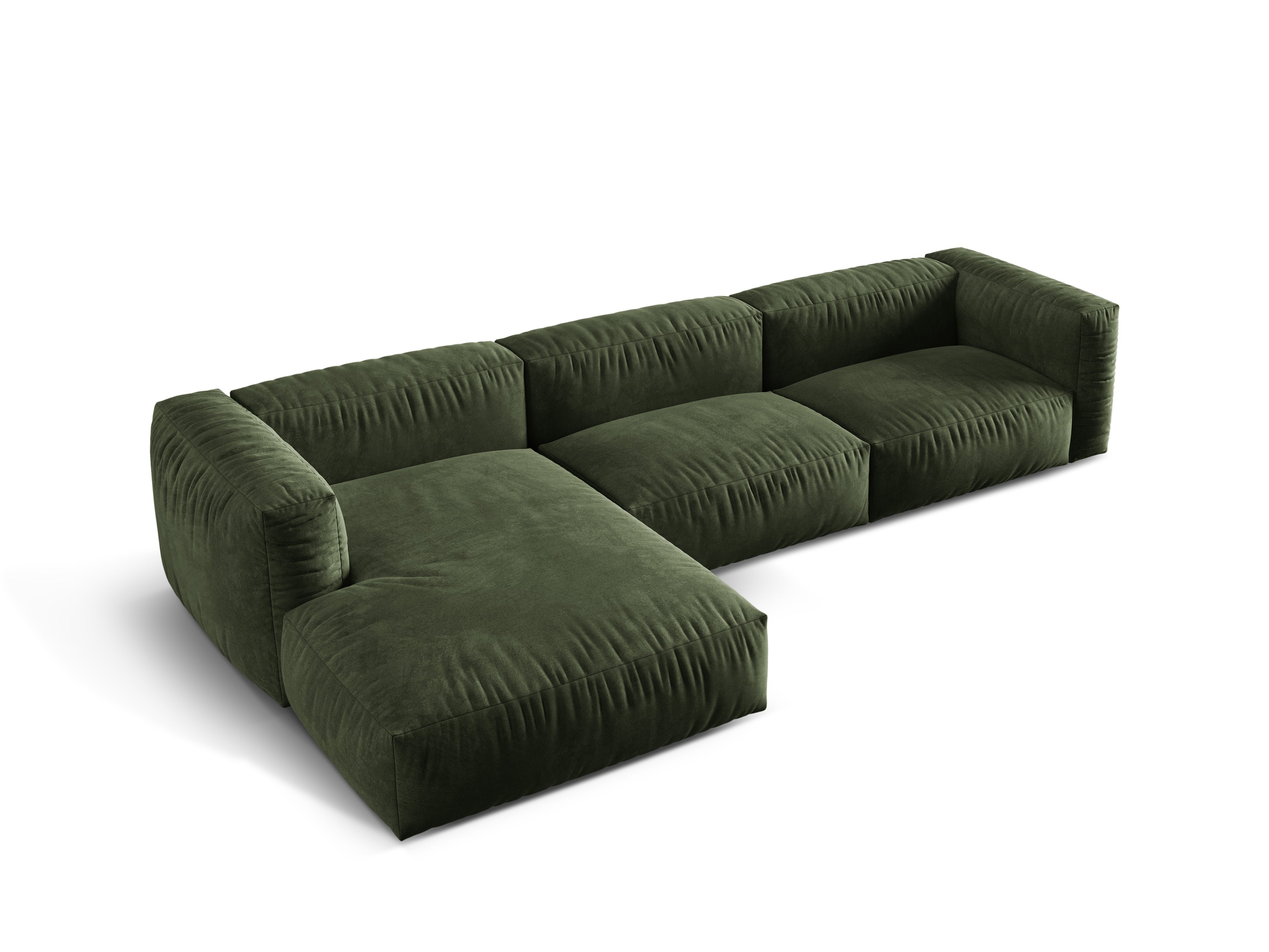 Ecksofa Martina, 330x176cm, Material: Samt