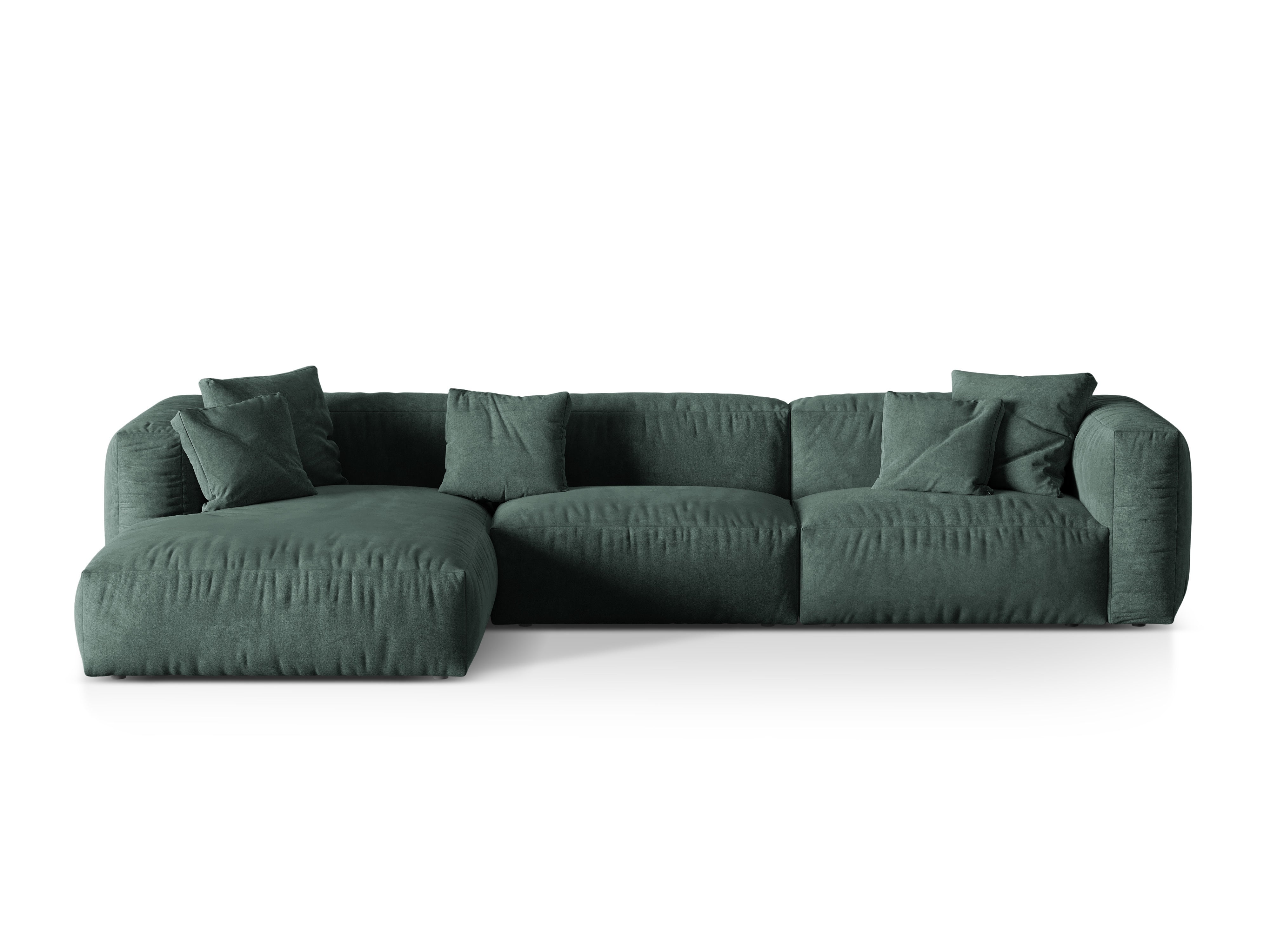 Ecksofa Martina, 330x176cm, Material: Samt
