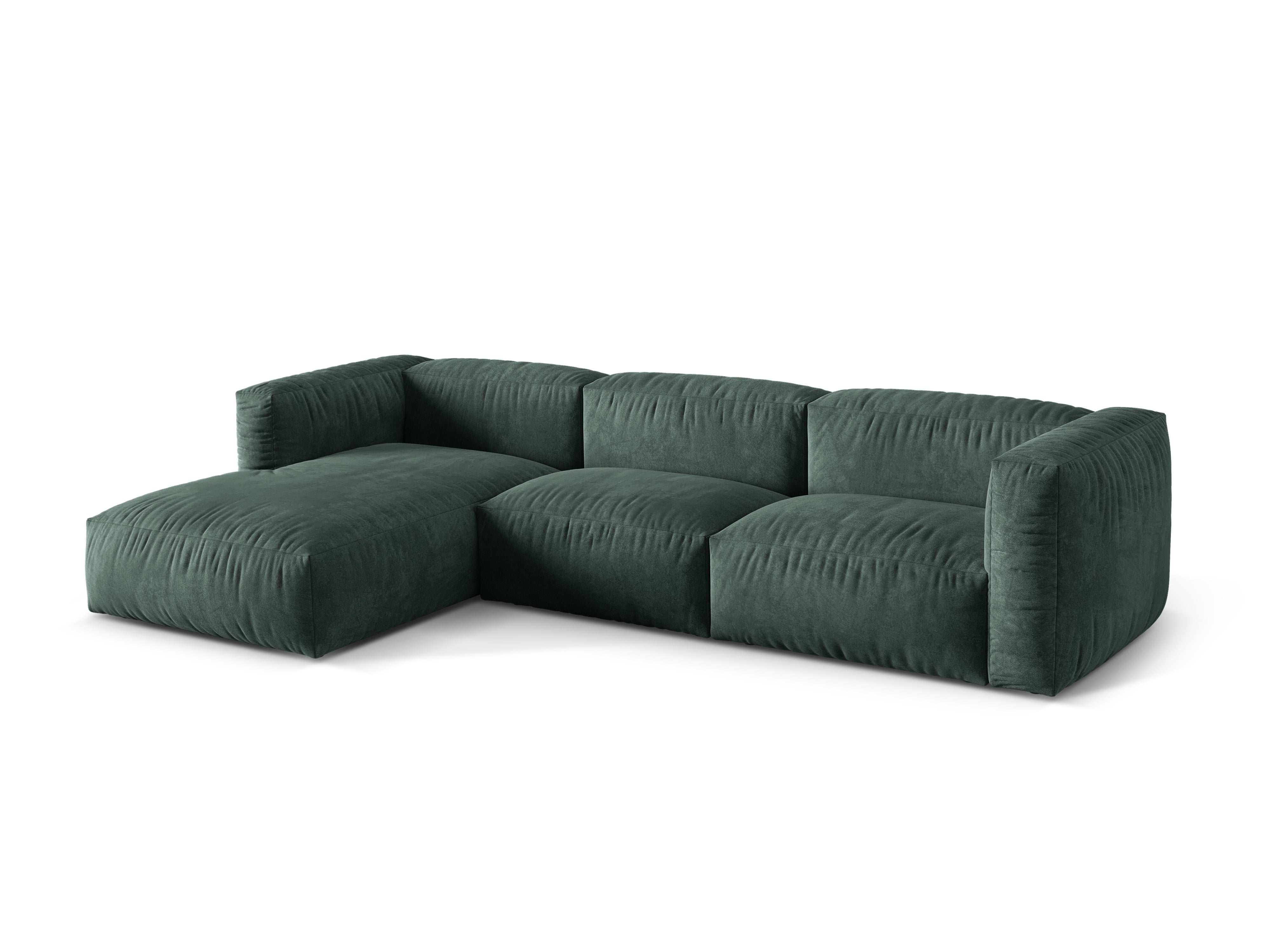 Ecksofa Martina, 330x176cm, Material: Samt