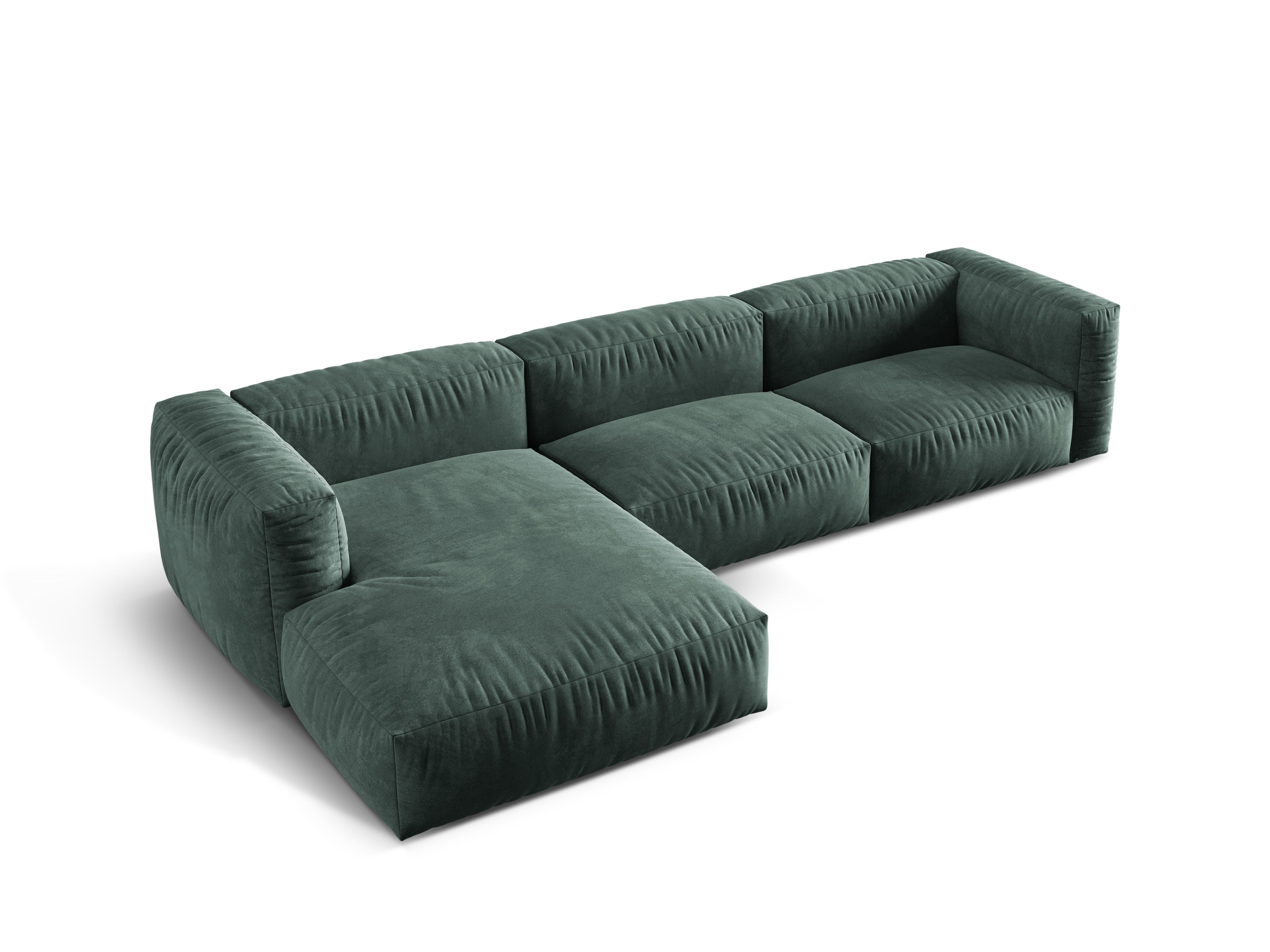 Ecksofa Martina, 330x176cm, Material: Samt
