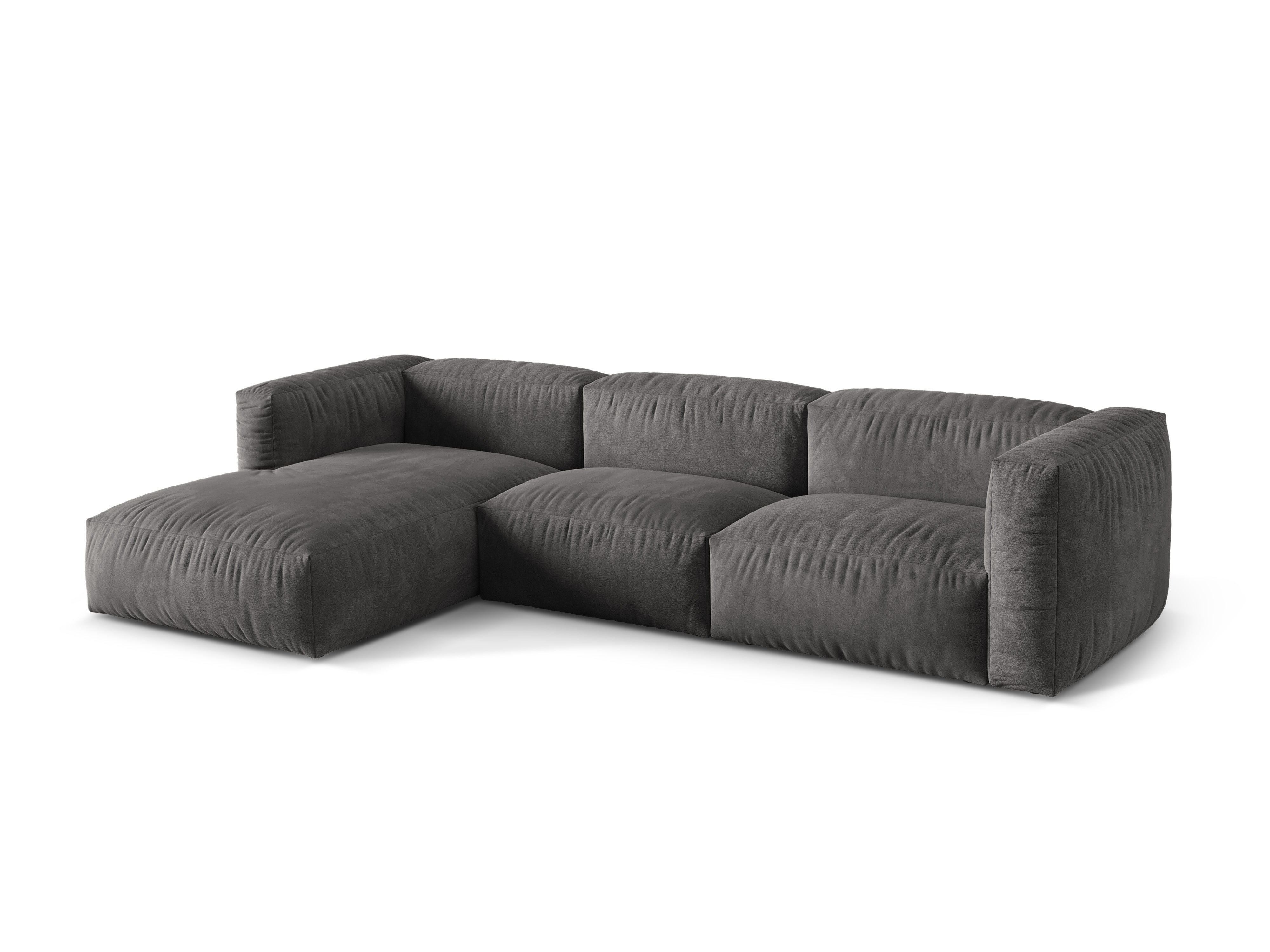 Ecksofa Martina, 330x176cm, Material: Samt