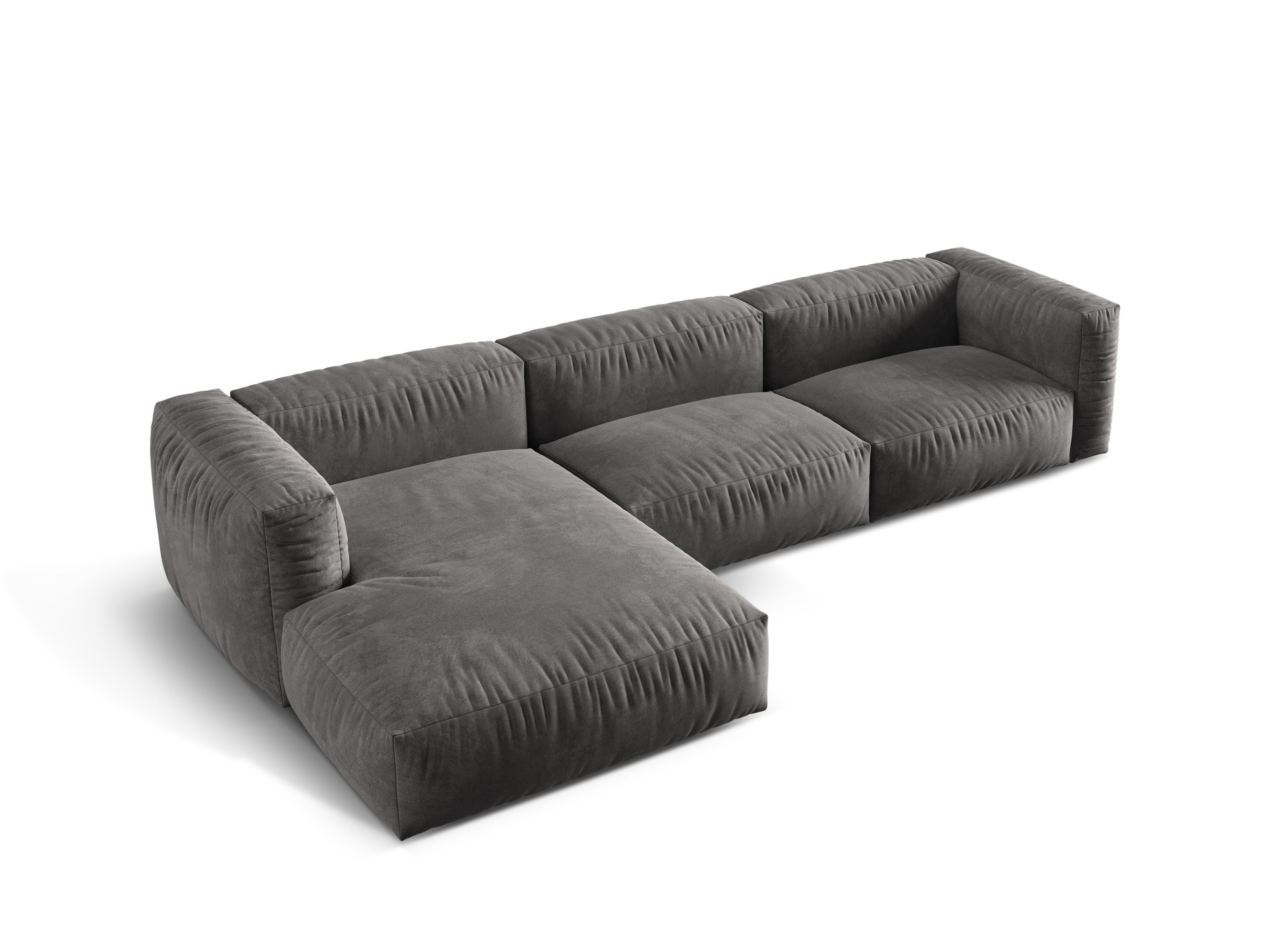 Ecksofa Martina, 330x176cm, Material: Samt