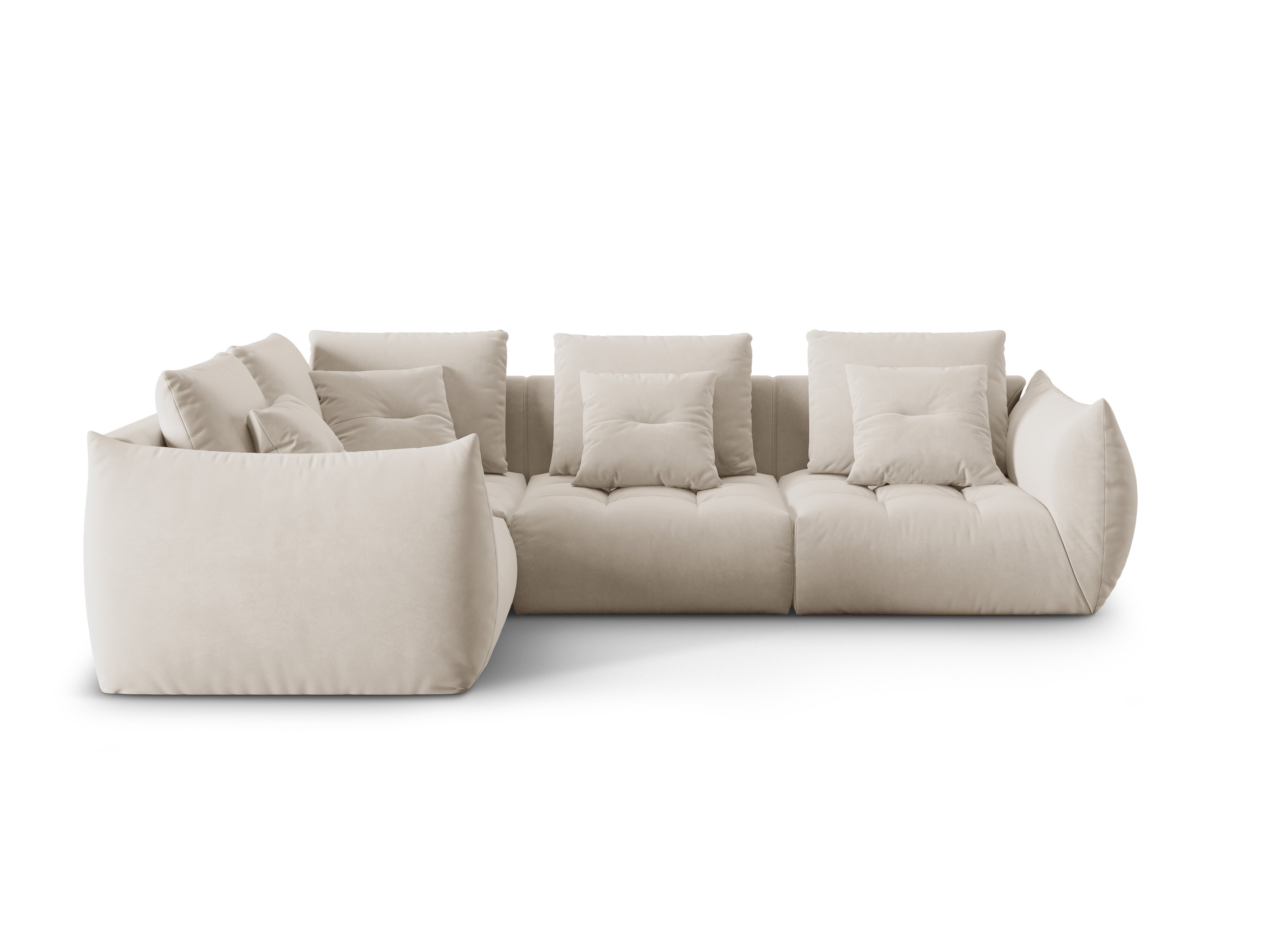 Bloom Ecksofa, 316x216 cm, Material: Samt